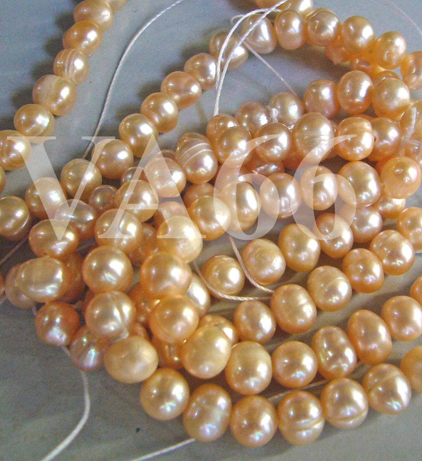 DIY 15 Inches Fresh Water Pearls Round Pearl Beads Peach Color 5mm 6mm PC156 Loose Pearls Jewelry Making Findings Craft