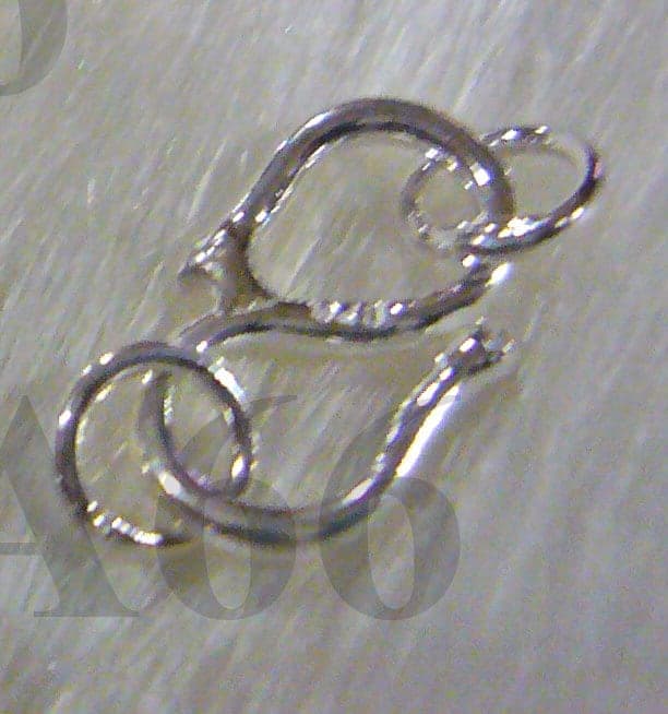 DIY 925 Pure Sterling Silver S Clasps 5pcs with Jumprings Large 10mm Beads Clasp Each clasp Clearly Stamped 925 for jewelry making Crafts