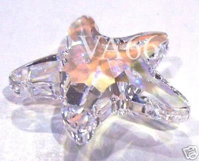 Crystal AB Swarovski 8818 Starfish Big Size 28mm Pendant No Bail Colors Loose Beads Jewelry Making top drill Bermuda Blue Golden Shadow - image 5