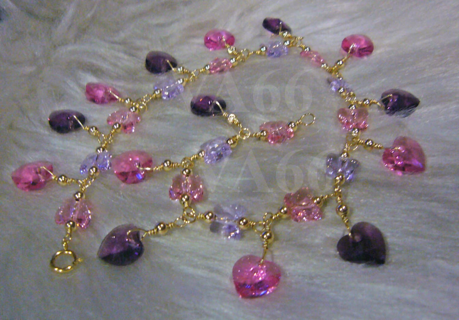 6 Swarovski crystal 10mm Heart Love charms 6202 drops wire Wrapped 14k gold filled 6228 Closed Loops Bali beads bracelets crafts 925 silver - image 5