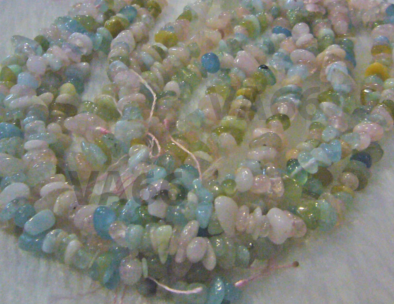 DIY 15" Morganite Gemstone Chips Pink Blue Green Beige Purple Genuine Gemstones Strand Loose Beads Gemstone Scrapbooking, Sewing, Jewelry - image 3