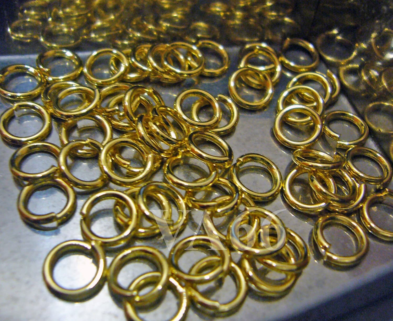 Jumprings Gold Color Nickel Free Metal Base 6mm size 100pcs Jump Ring Findings Loose for jewelry making parts, scrapbooking - image 3