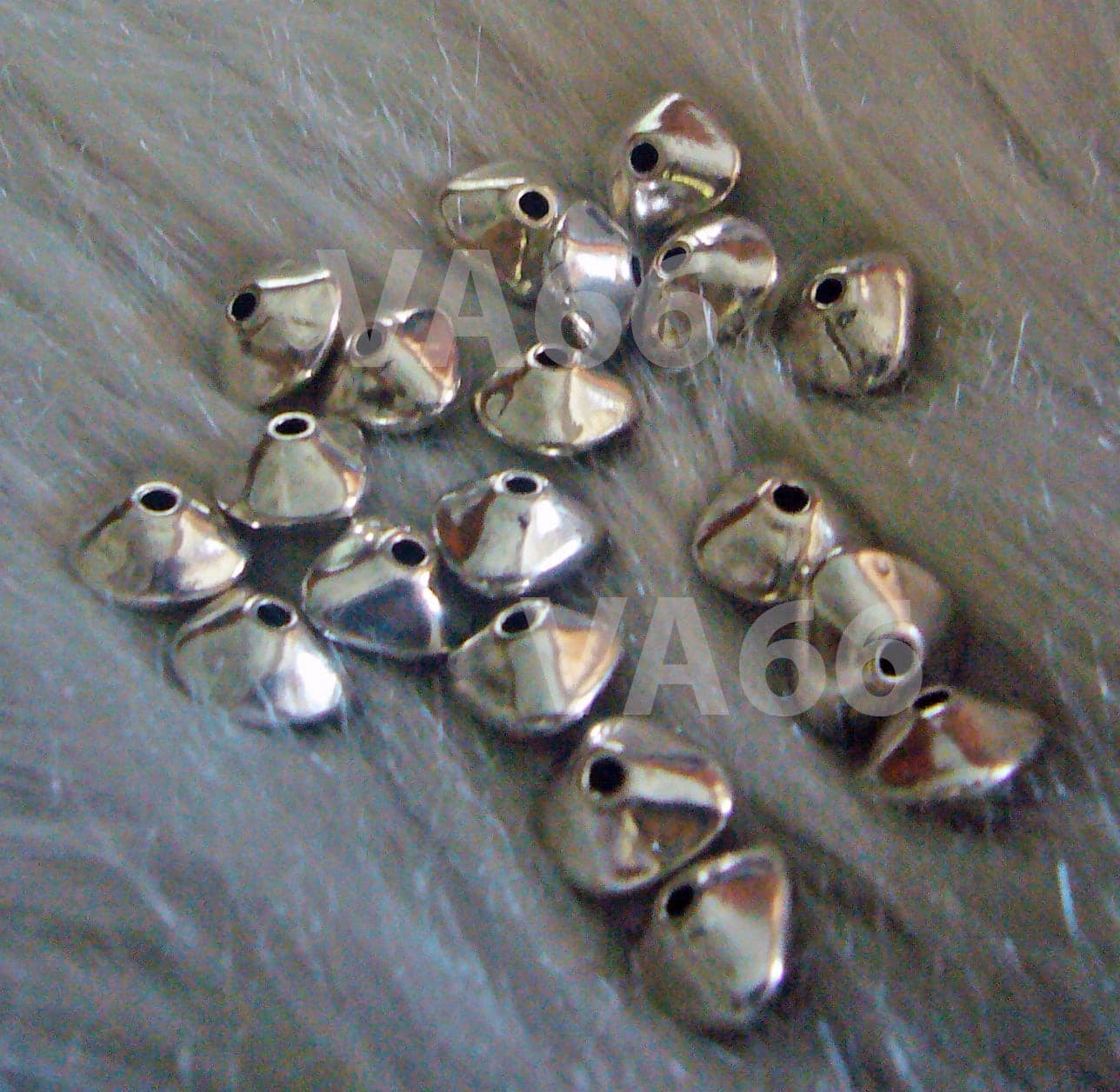 DIY 12pcs Petal Spacer Bead Findings 10mm Bali Beads Jewelry Making Parts, Wavy Disc Potato Bead Spacers Spacer Stackers - image 3