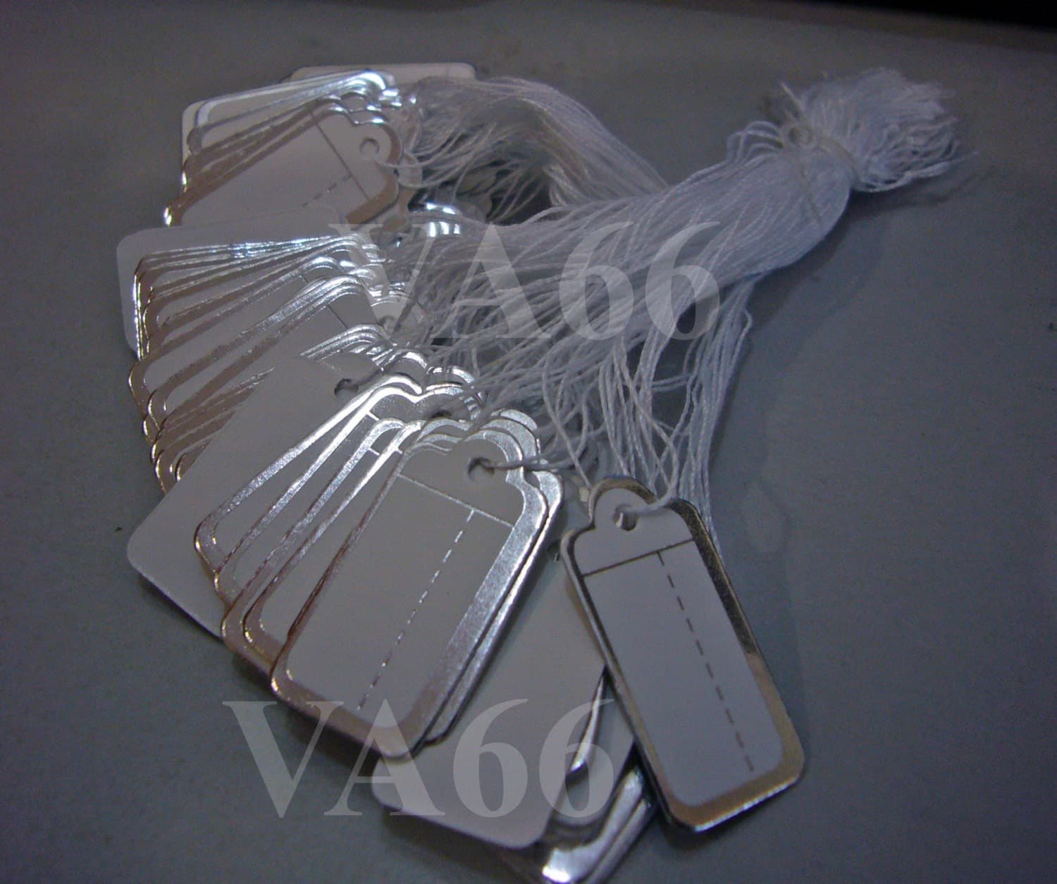 DIY Price Tags with string 100p Silver n White Pricing Easy Findings Pricing Solutions, Tags, Scrapbooking, Clothes etc.