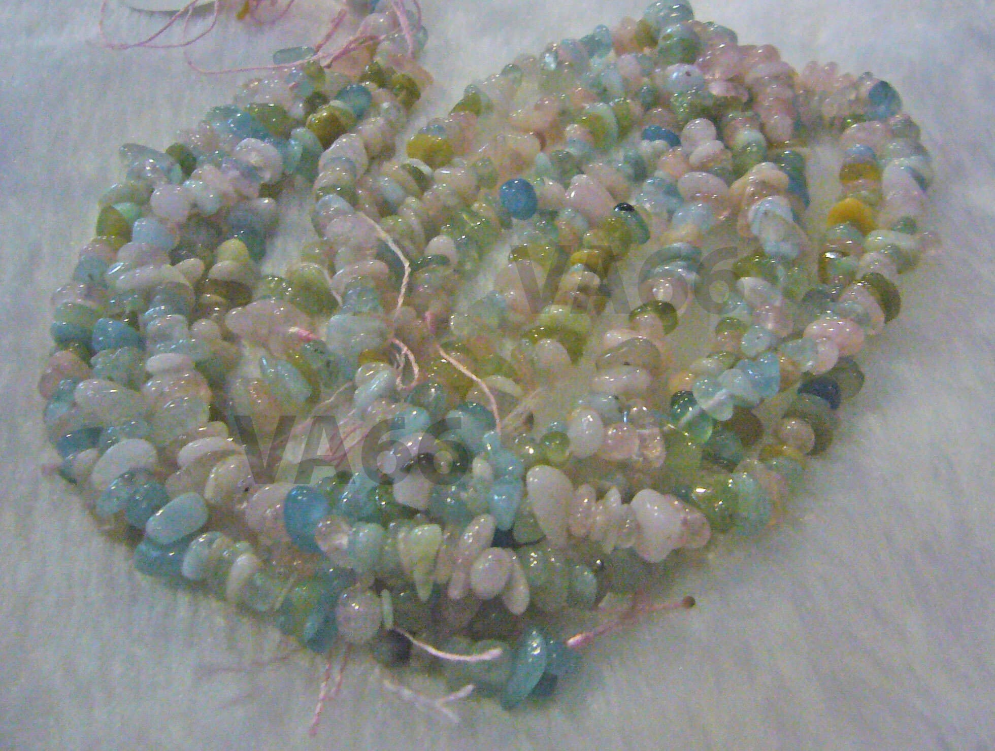 DIY 15" Morganite Gemstone Chips Pink Blue Green Beige Purple Genuine Gemstones Strand Loose Beads Gemstone Scrapbooking, Sewing, Jewelry - image 5