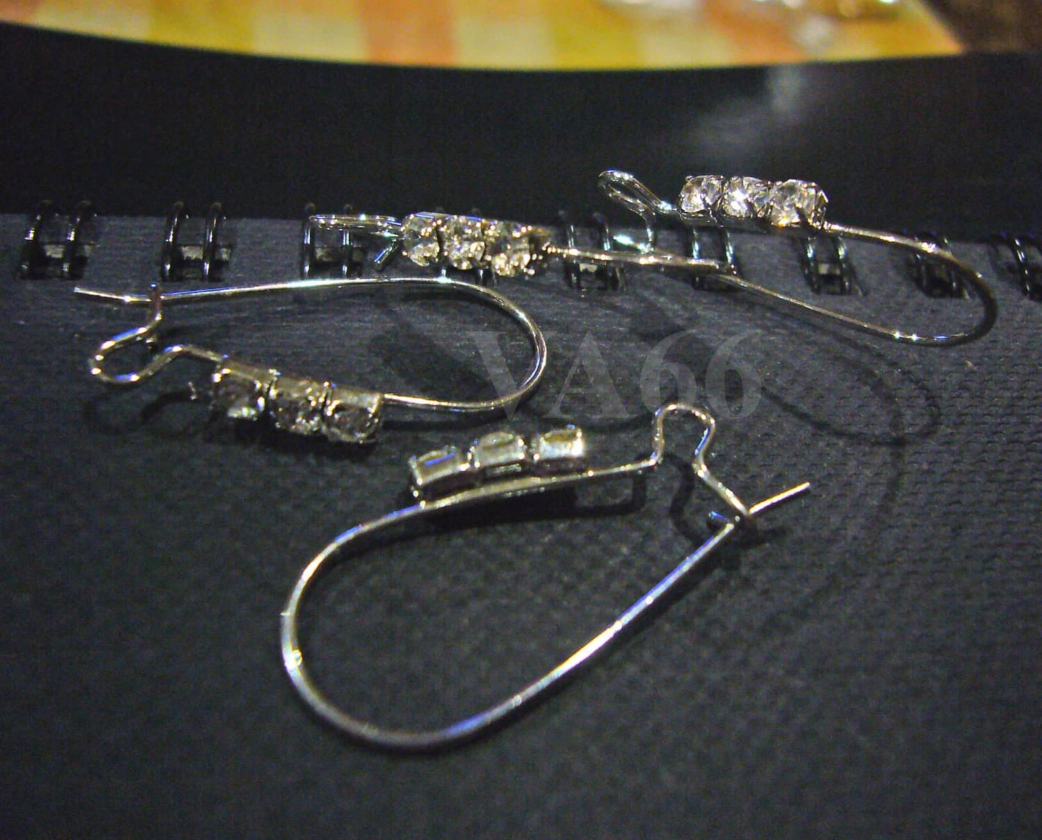 DIY 4pcs 2pairs Silver Crystal Rhinestone Kidney Wire Earring Hooks Parts Shepard Jewelry Making Supplies Findings - image 3