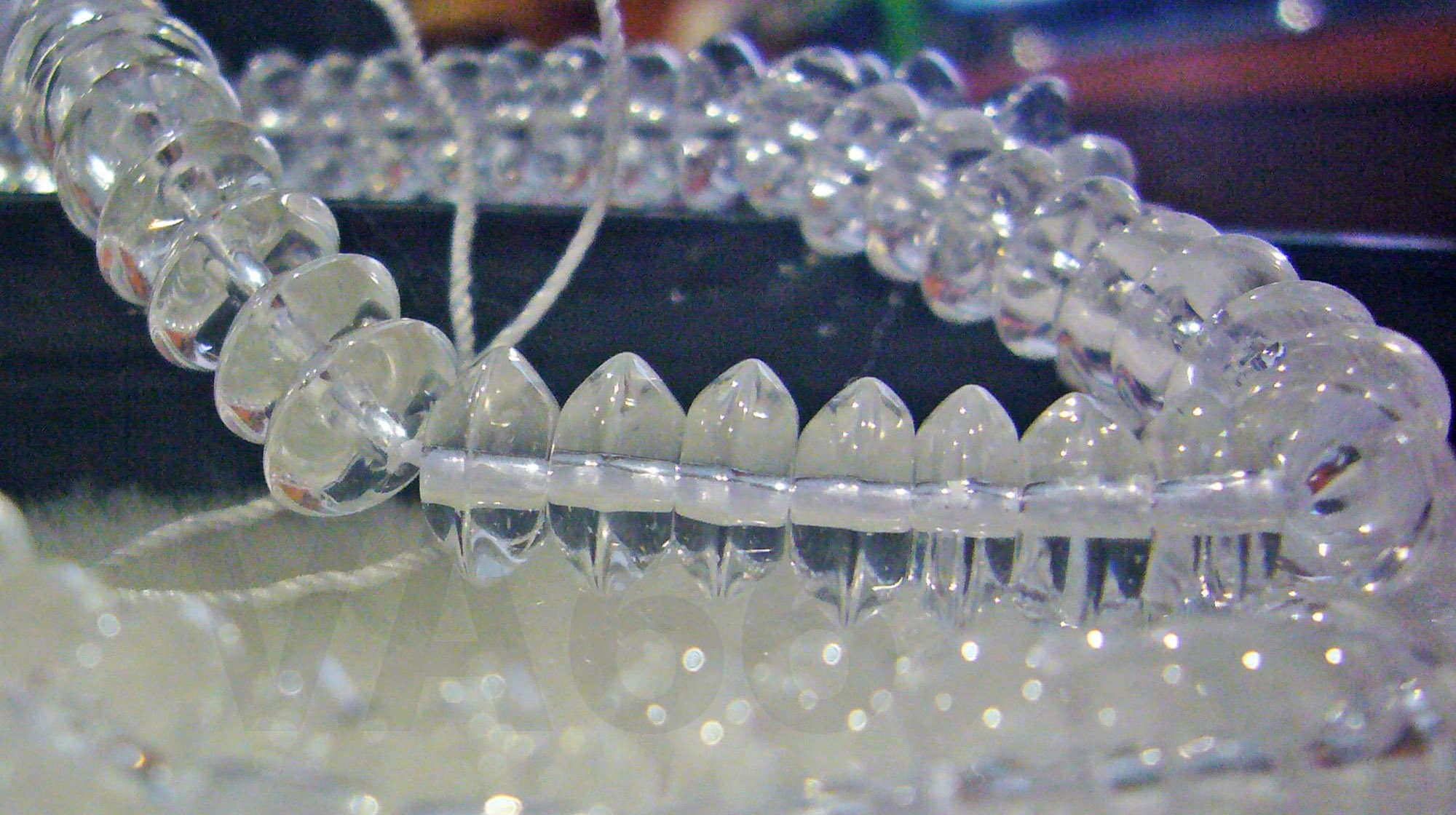 DIY Grade AA 15" Crystal Clear Quartz Smooth Donut Disc Spacer 4mm x 8mm Natural Gemstone Round Rondelle Wheel Nugget Genuine Gemstones