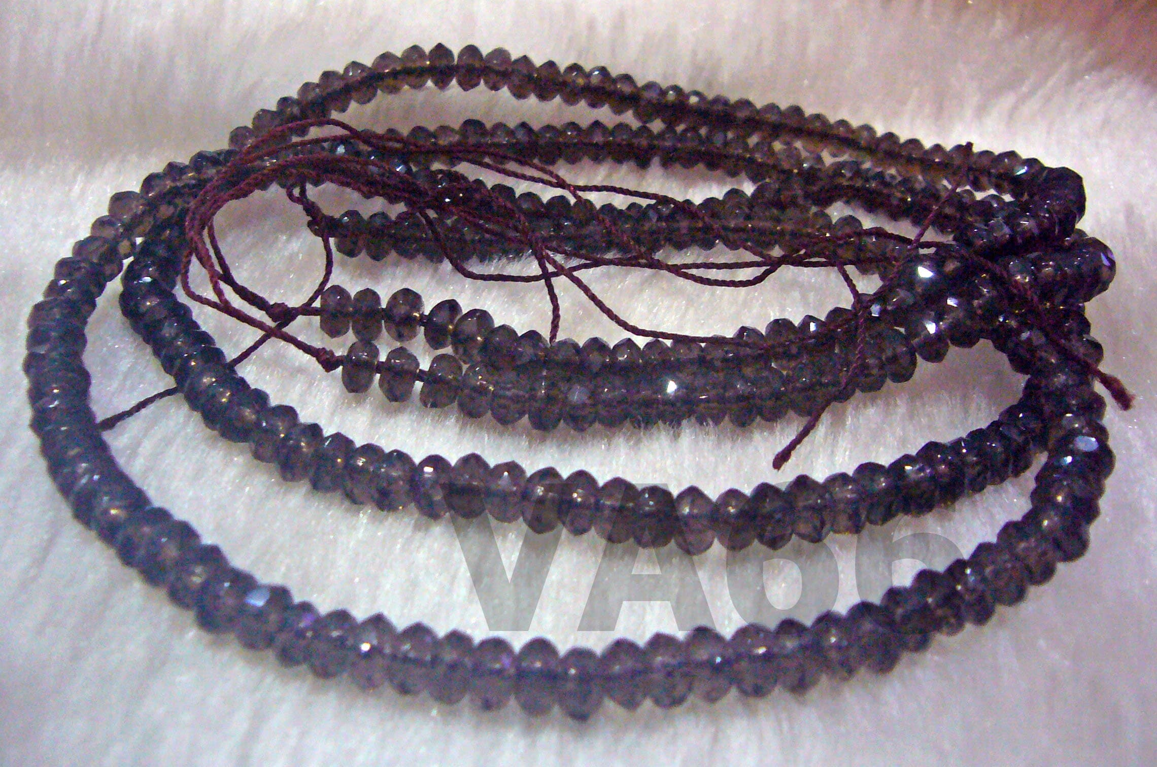 DIY Grade A 15" Brown Smokey Quartz Smoky Facetted Donut 3mm x 5mm Gemstone Round Disc Rondelle Nugget Genuine Gemstones Loose Beads Donut - image 3