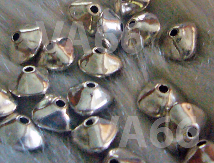 DIY 12pcs Petal Spacer Bead Findings 10mm Bali Beads Jewelry Making Parts, Wavy Disc Potato Bead Spacers Spacer Stackers - image 4