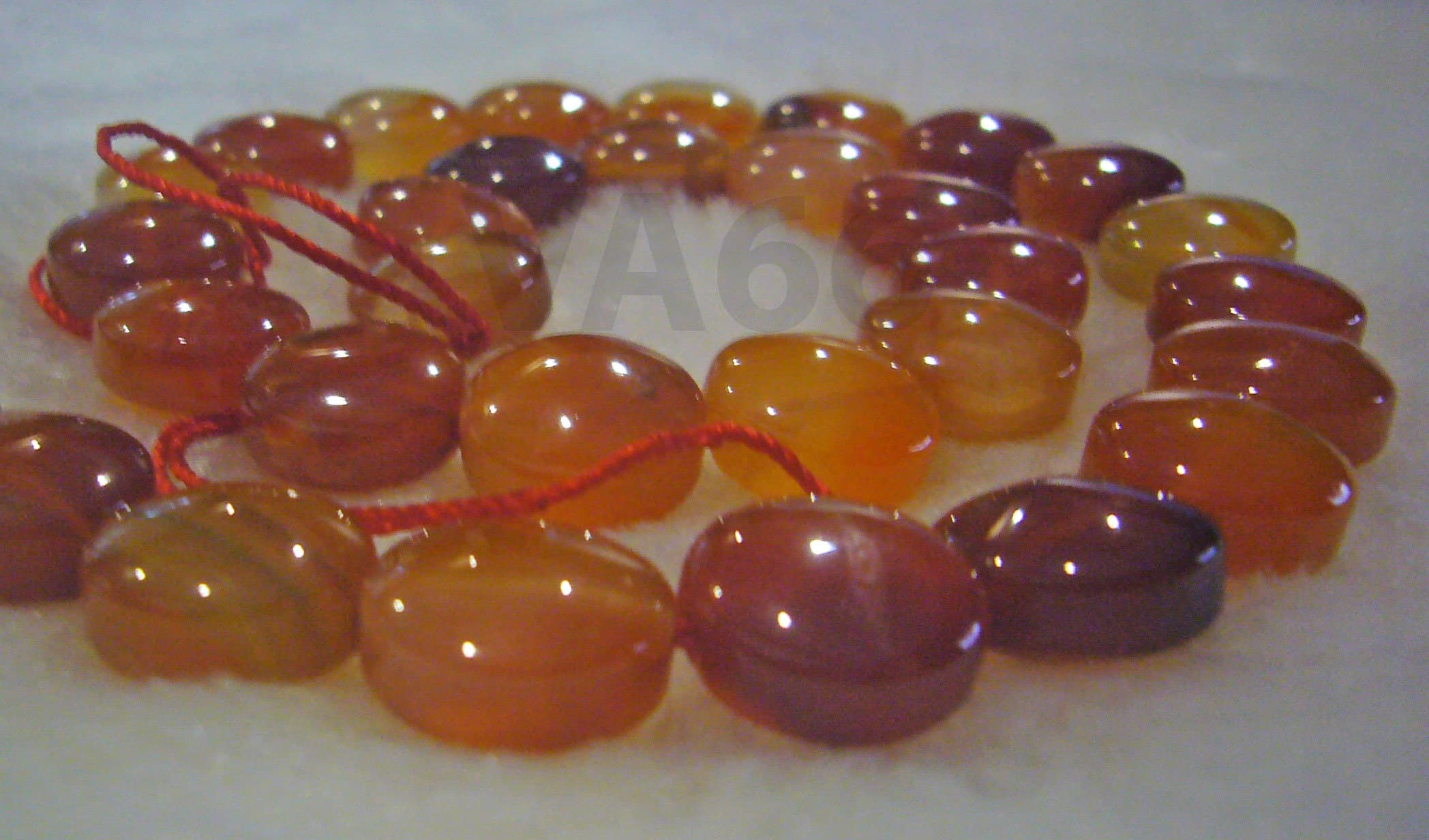DIY 15" Natural Mixed Orange Red Agate Gemstone 12mm Round Cushion Shape Large Size Genuine Gemstones Gems Loose Beads Jewelry Making Craft - image 4
