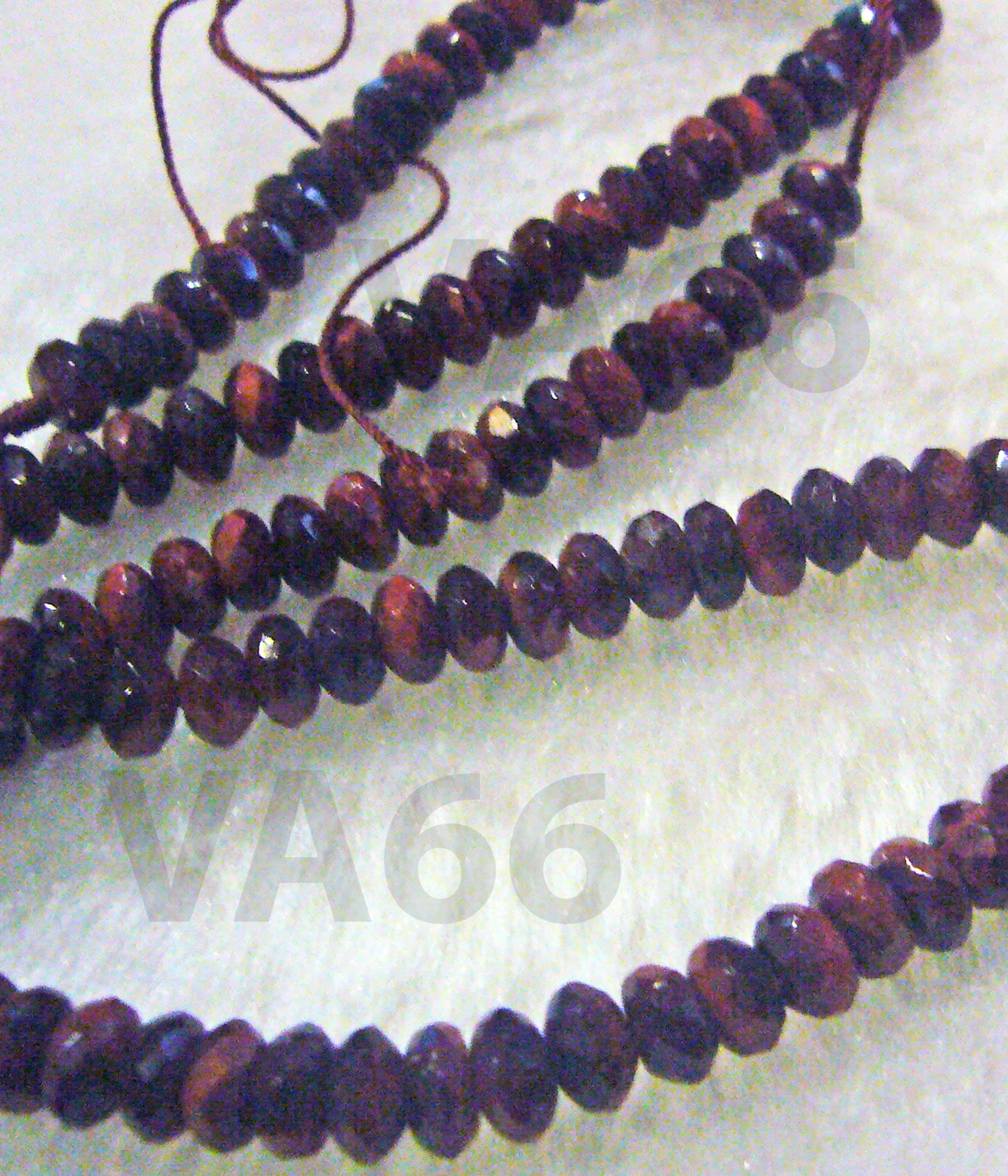 DIY 15" Natural Facetted Red Tiger Eye Donut Spacer 3mm x 6mm Gemstone Chakra Reiki Disc Rondelles Wheel Nugget Healing Jewelry Making Beads - image 5