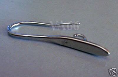 DIY Long Metal Based Earring Hooks Stylish 4pcs 2 pairs 31mm Silver Tone for Jewelry Making, Make your own earrings etc