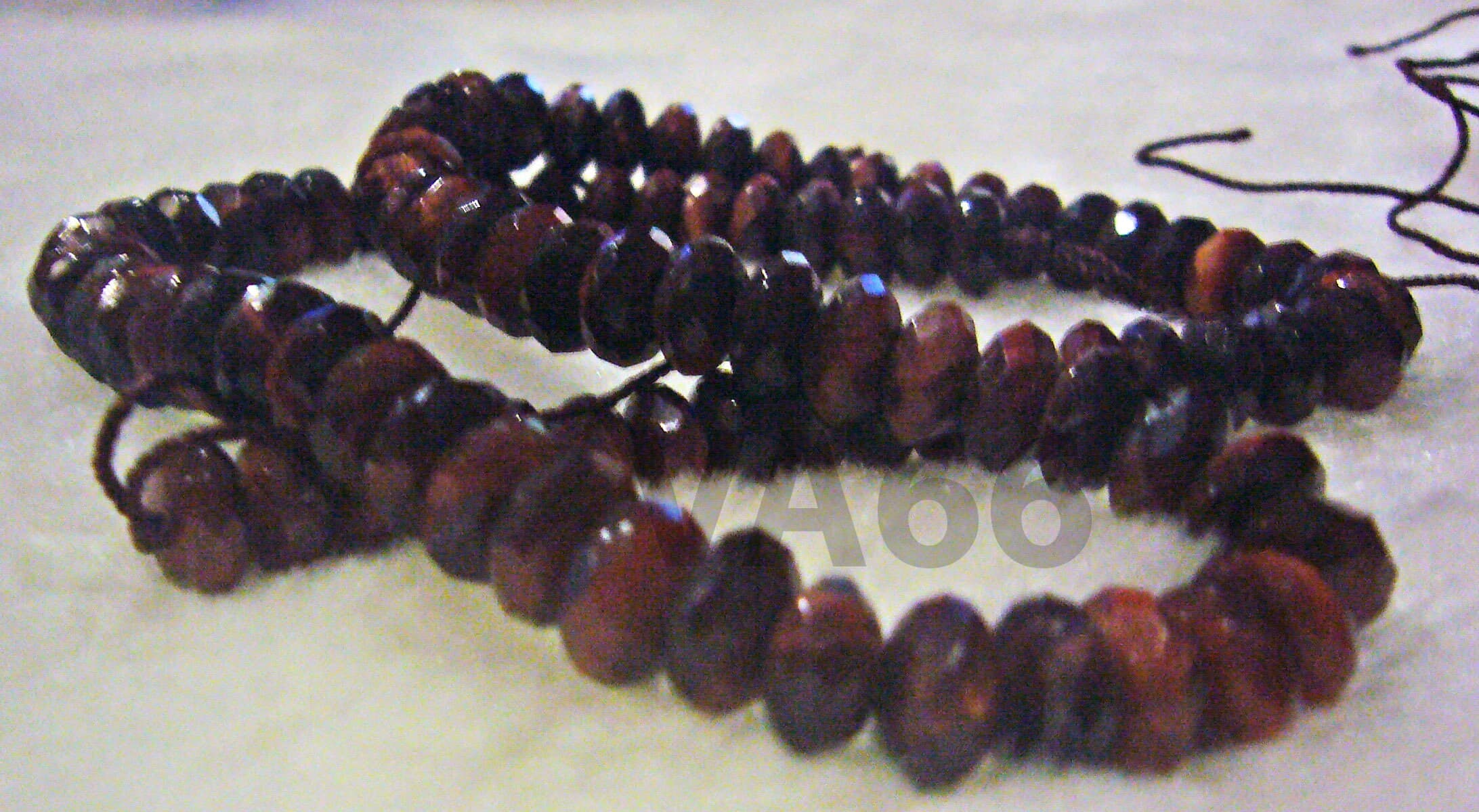 DIY 15" Natural Facetted Red Tiger Eye Donut Spacer 4mm x 9mm Gemstone Chakra Reiki Disc Rondelles Wheel Nugget Healing Jewelry Making Beads - image 4