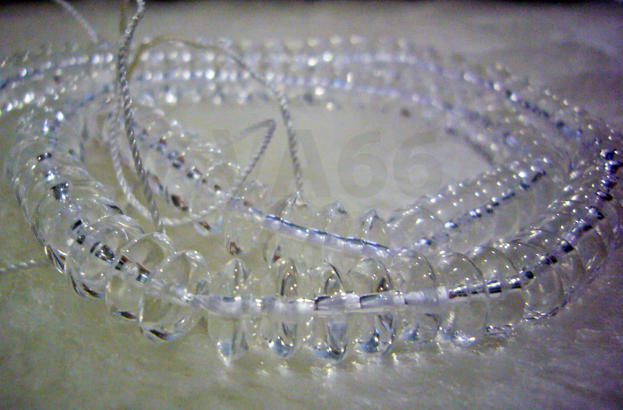 DIY Grade AA 15" Crystal Clear Quartz Smooth Donut Disc Spacer 4mm x 8mm Natural Gemstone Round Rondelle Wheel Nugget Genuine Gemstones - image 5