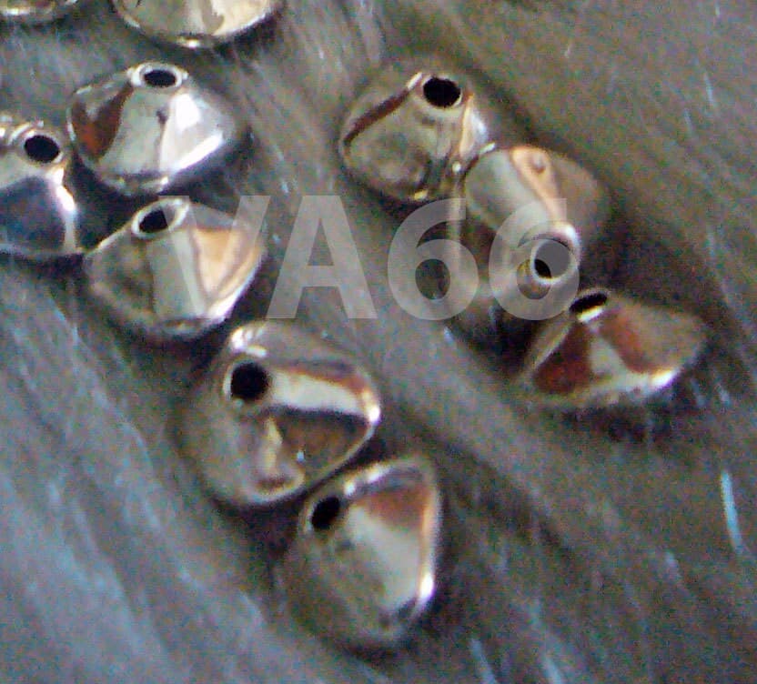 DIY 12pcs Petal Spacer Bead Findings 10mm Bali Beads Jewelry Making Parts, Wavy Disc Potato Bead Spacers Spacer Stackers