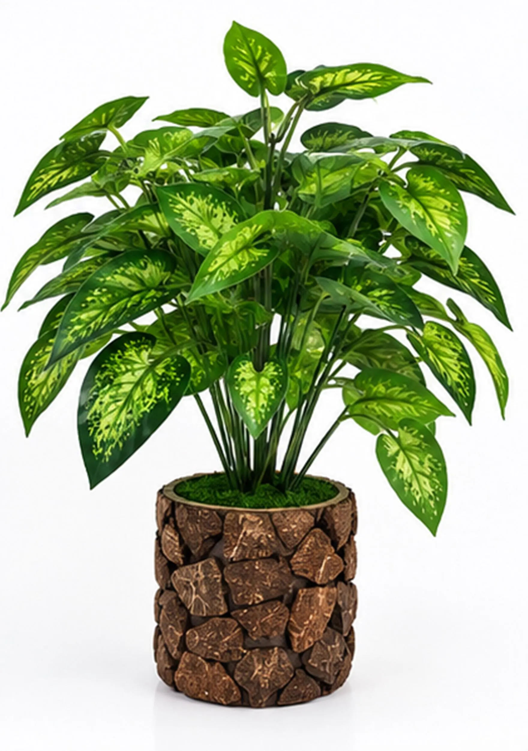 Multi Artificial Flower Pot, Faux Colorful Foliage Plant, Home Office Decoration
