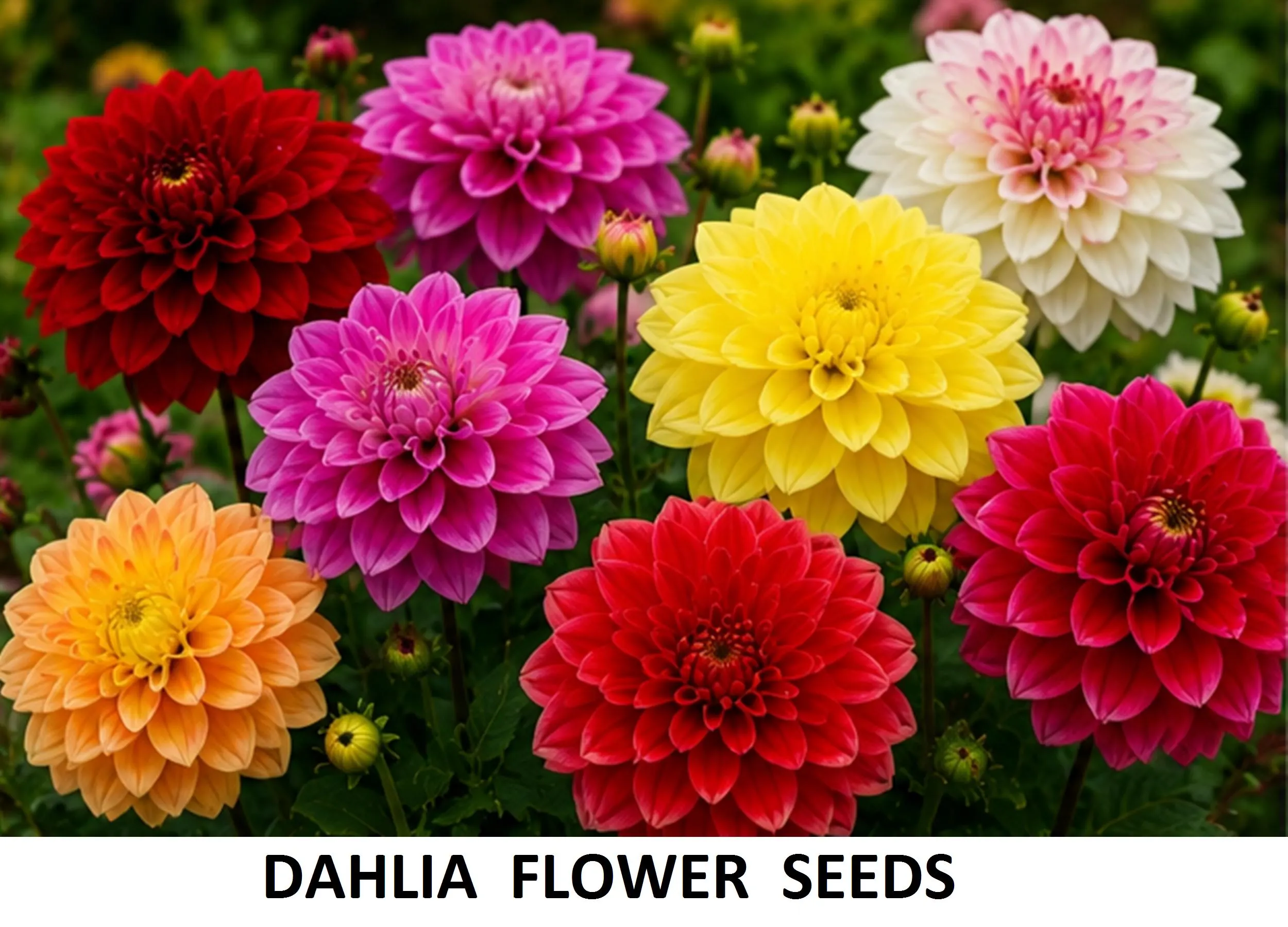 Dahlia Flower Seeds – Mixed Colors Garden Flowers Seeds - image 2