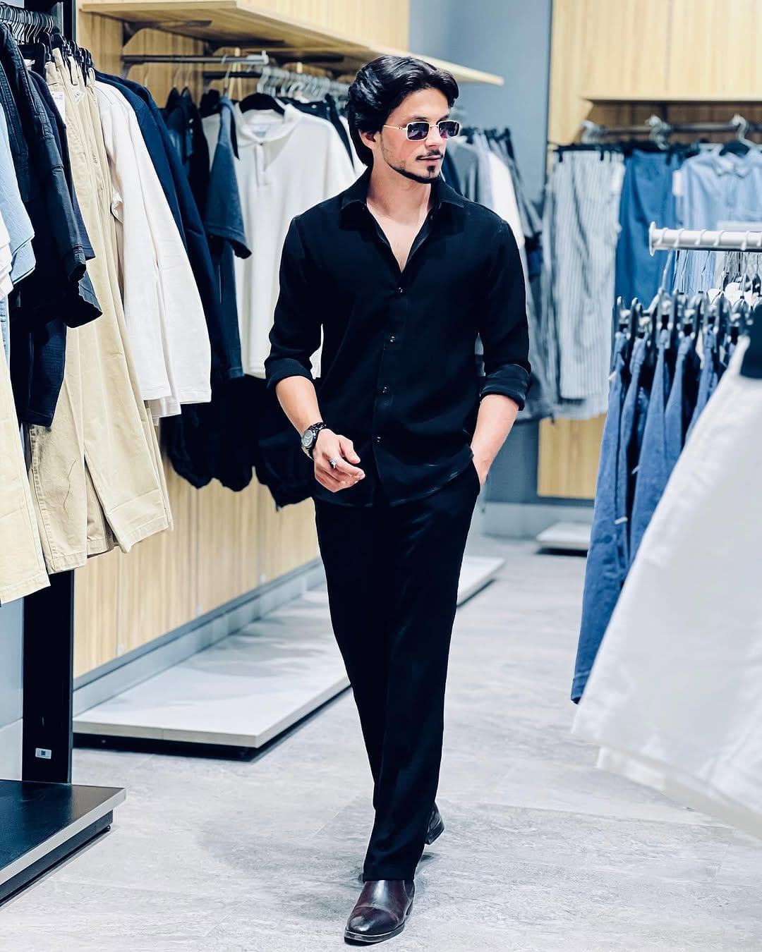 Men's Black Shirt & Trouser Set | Modern Formalwear - image 3