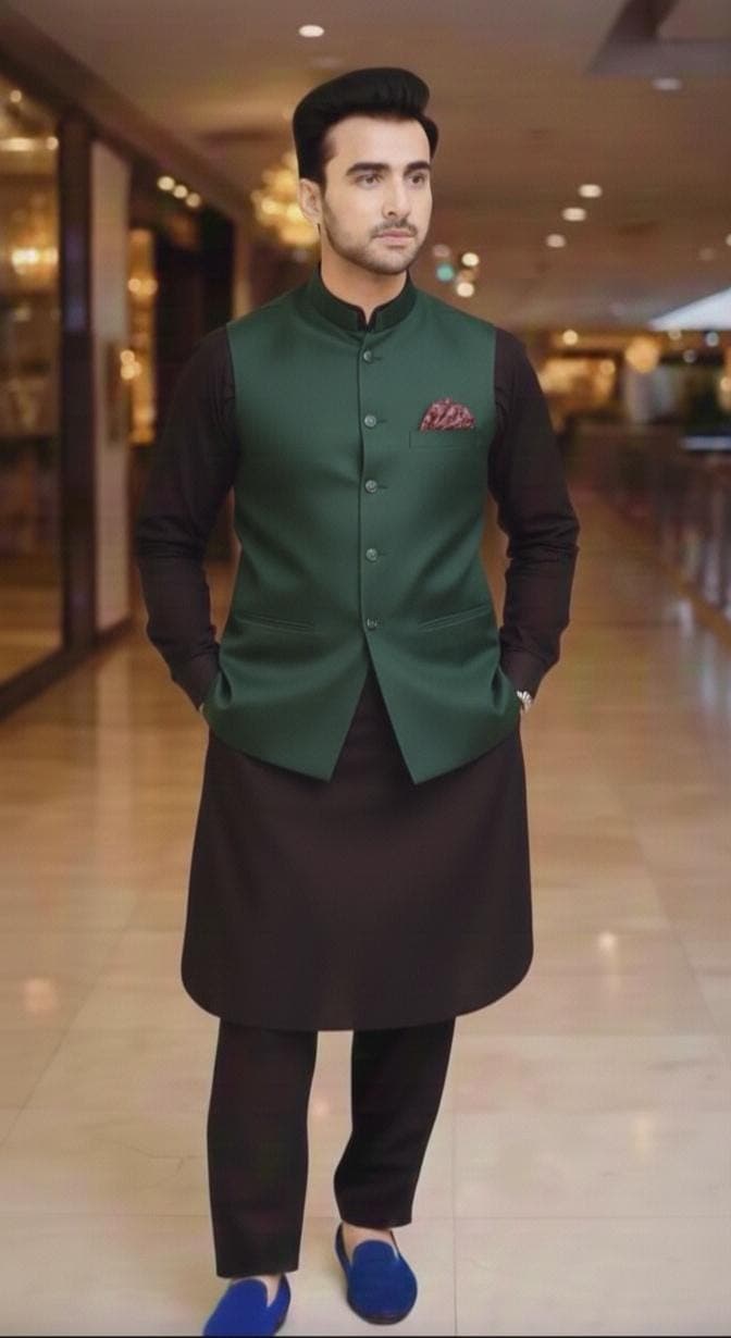 Men's Nehru Jacket | Men's Indian Wedding Waistcoat - image 5
