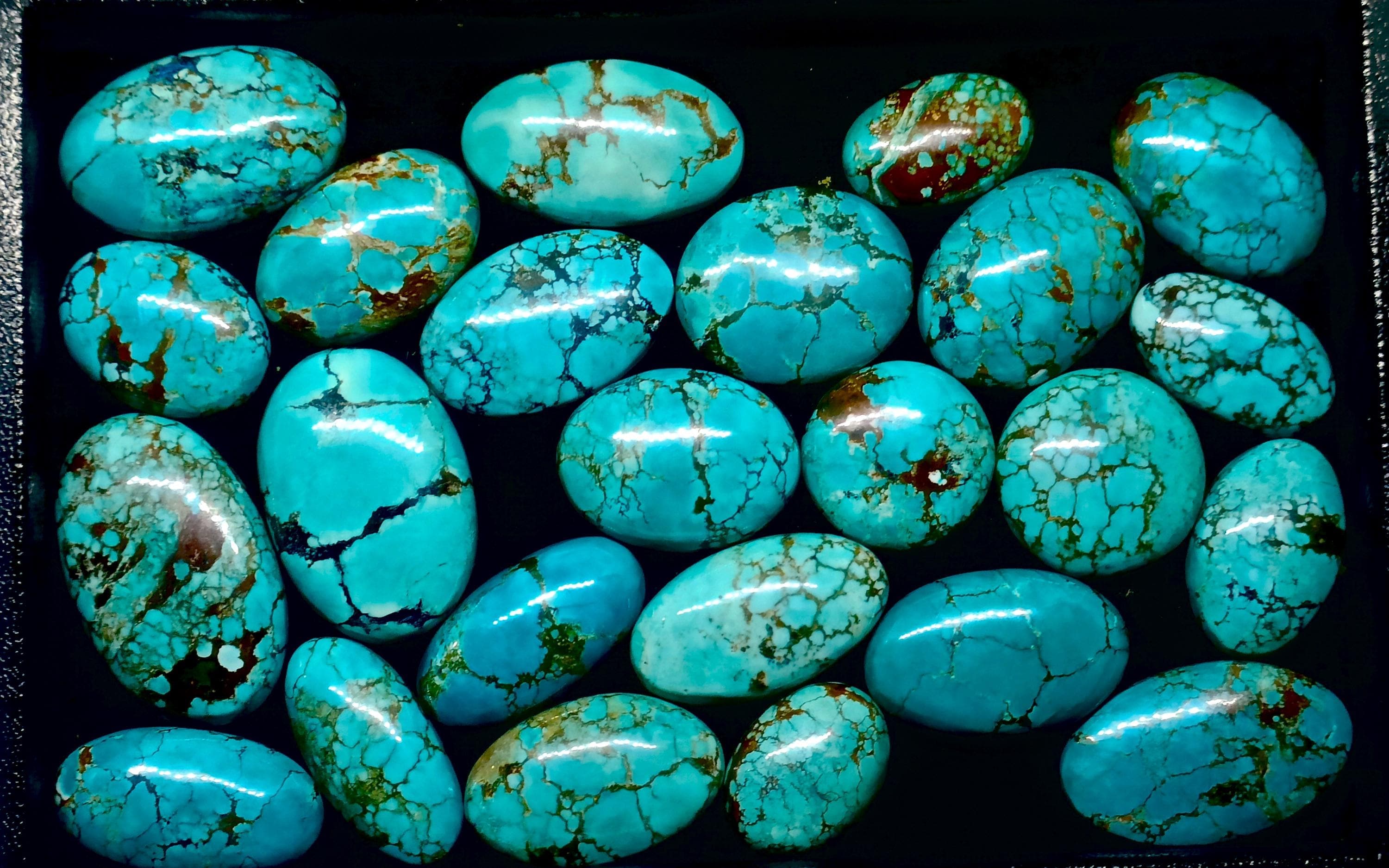 Blue Magnesite Cabochon Lot: Oval Gemstones for Jewelry Making - image 5