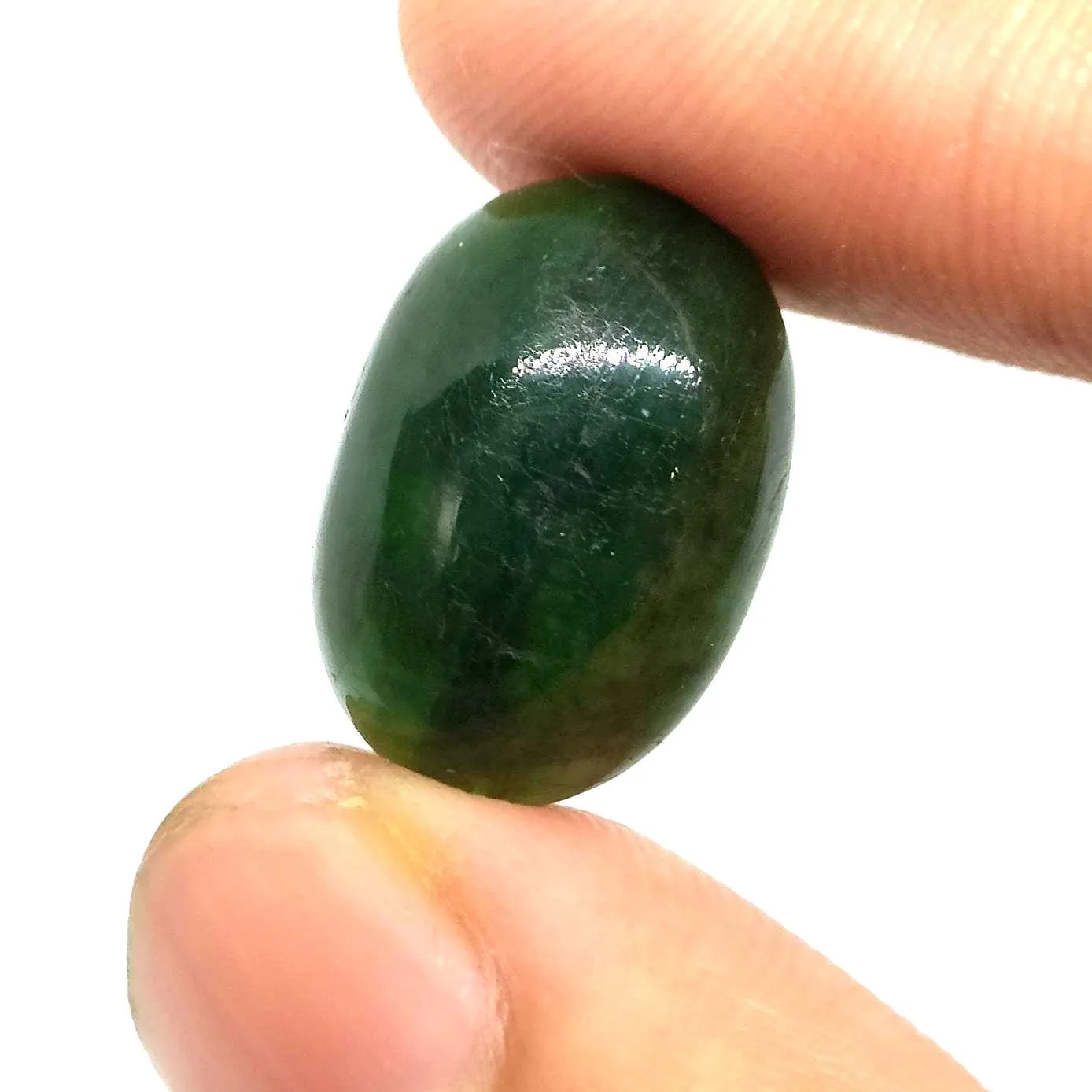 Emerald Cabochon 19x14mm Oval Gemstone 10 Carat May Birthstone - image 3
