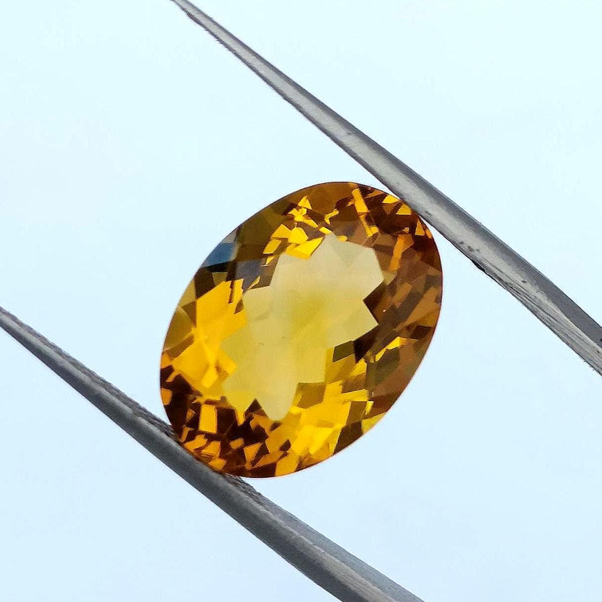 Natural Citrine Cabochon | 6.80 ct, Yellow Gemstone for Jewelry Making - image 5