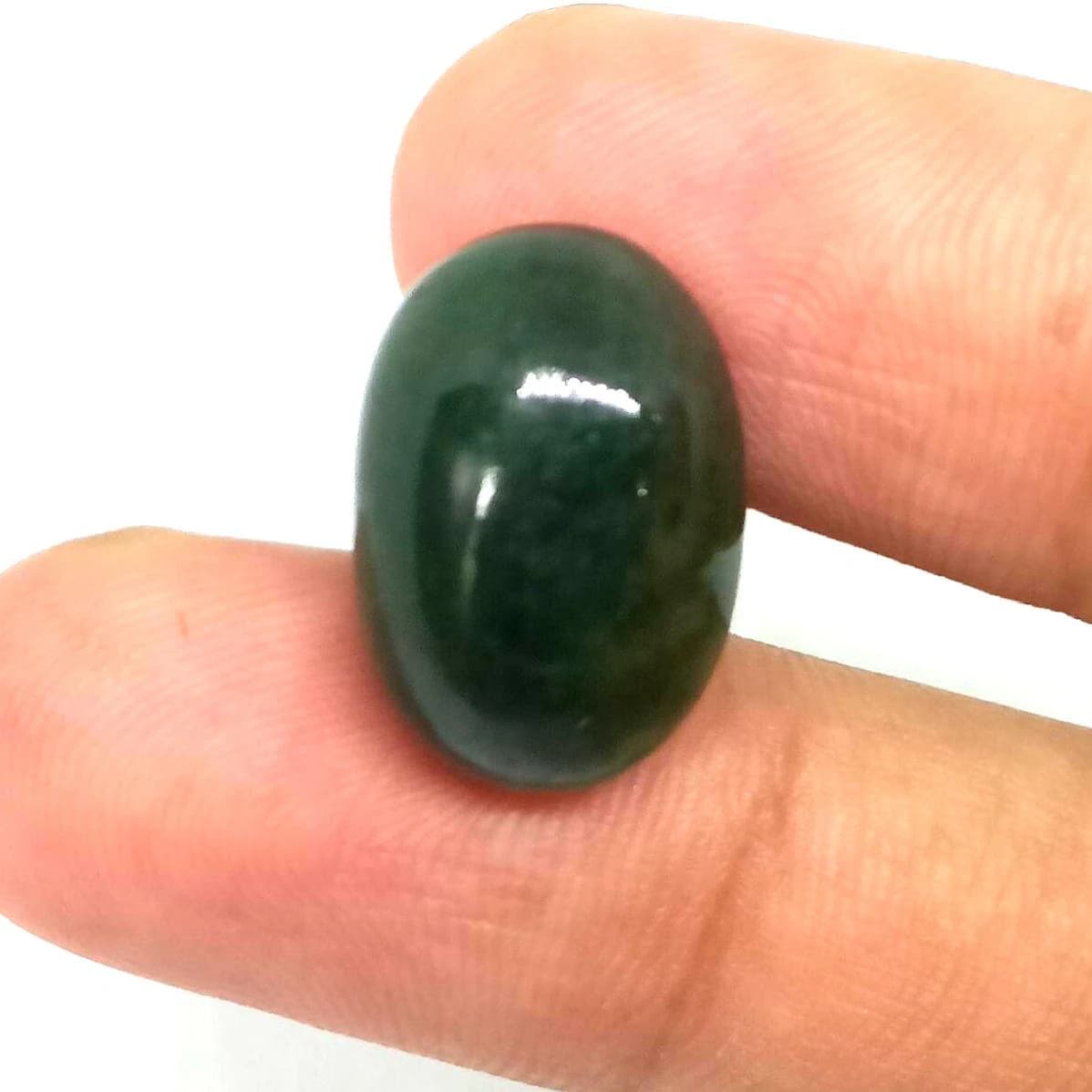 Emerald Cabochon 19x14mm Oval Gemstone 10 Carat May Birthstone