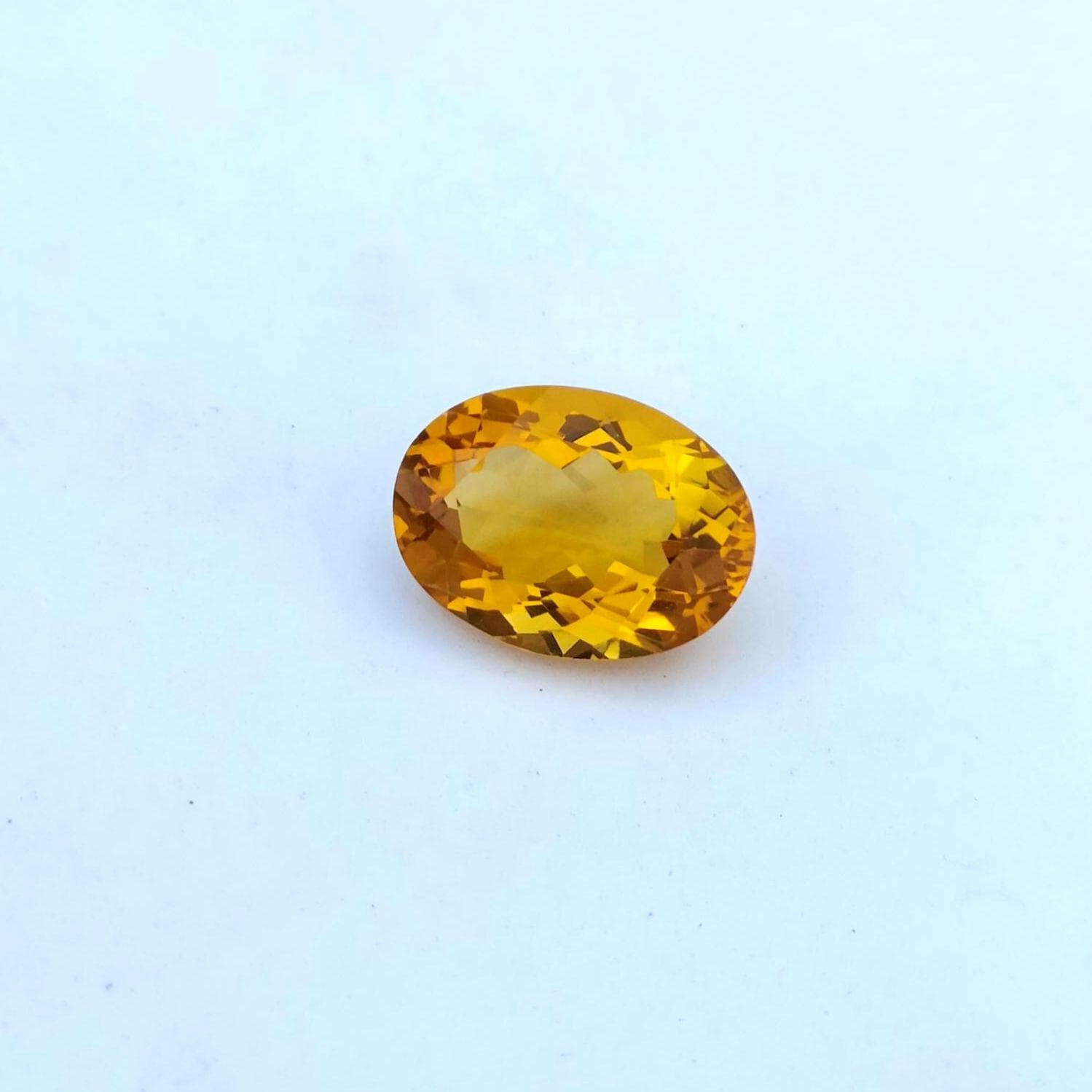 Natural Citrine Cabochon | 6.80 ct, Yellow Gemstone for Jewelry Making