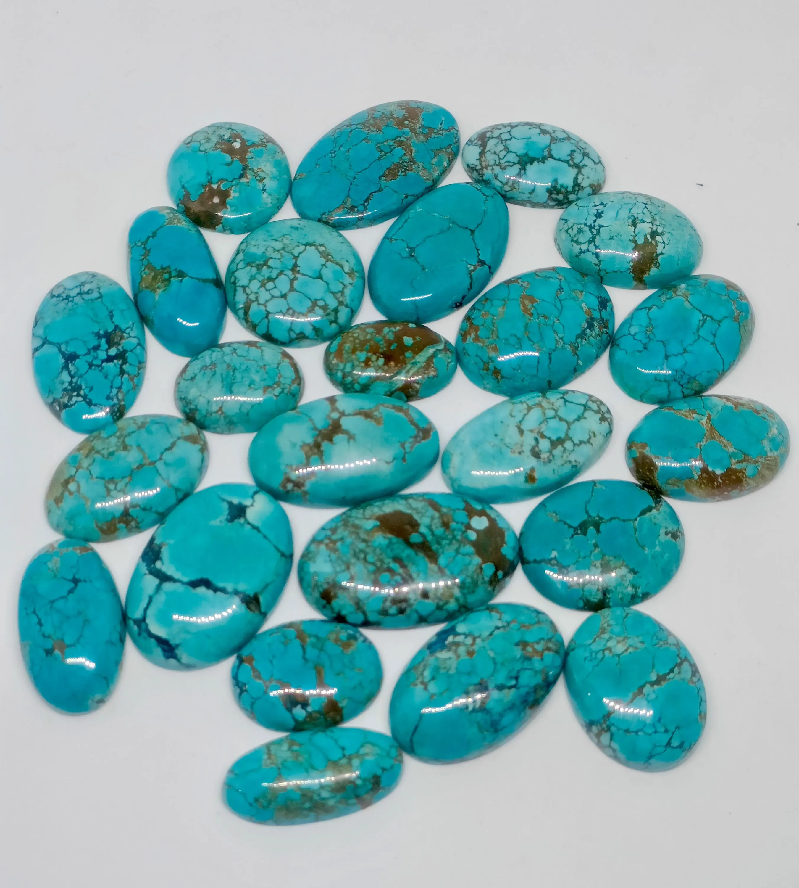 Blue Magnesite Cabochon Lot: Oval Gemstones for Jewelry Making - image 4