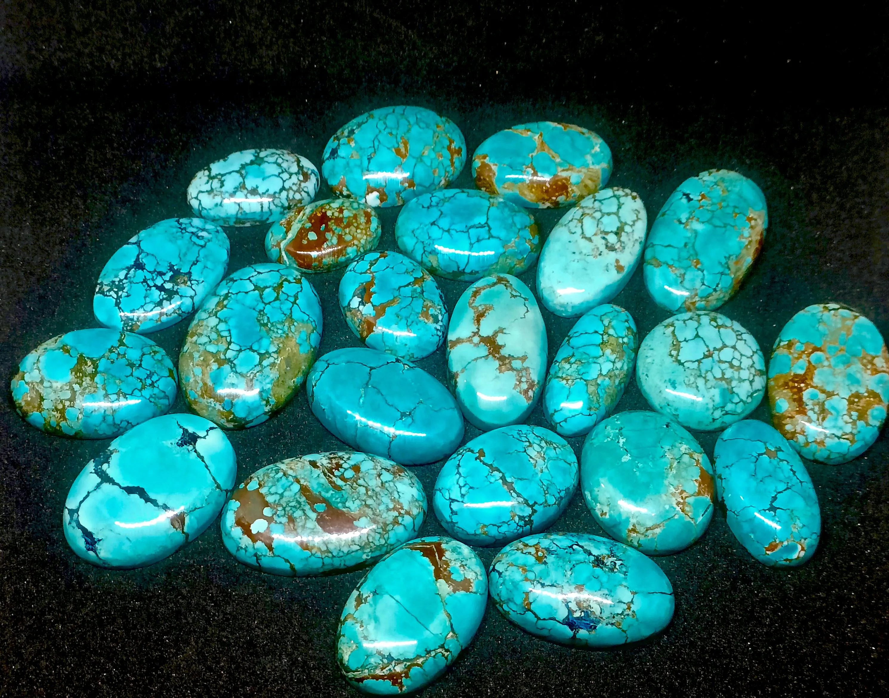 Blue Magnesite Cabochon Lot: Oval Gemstones for Jewelry Making - image 3