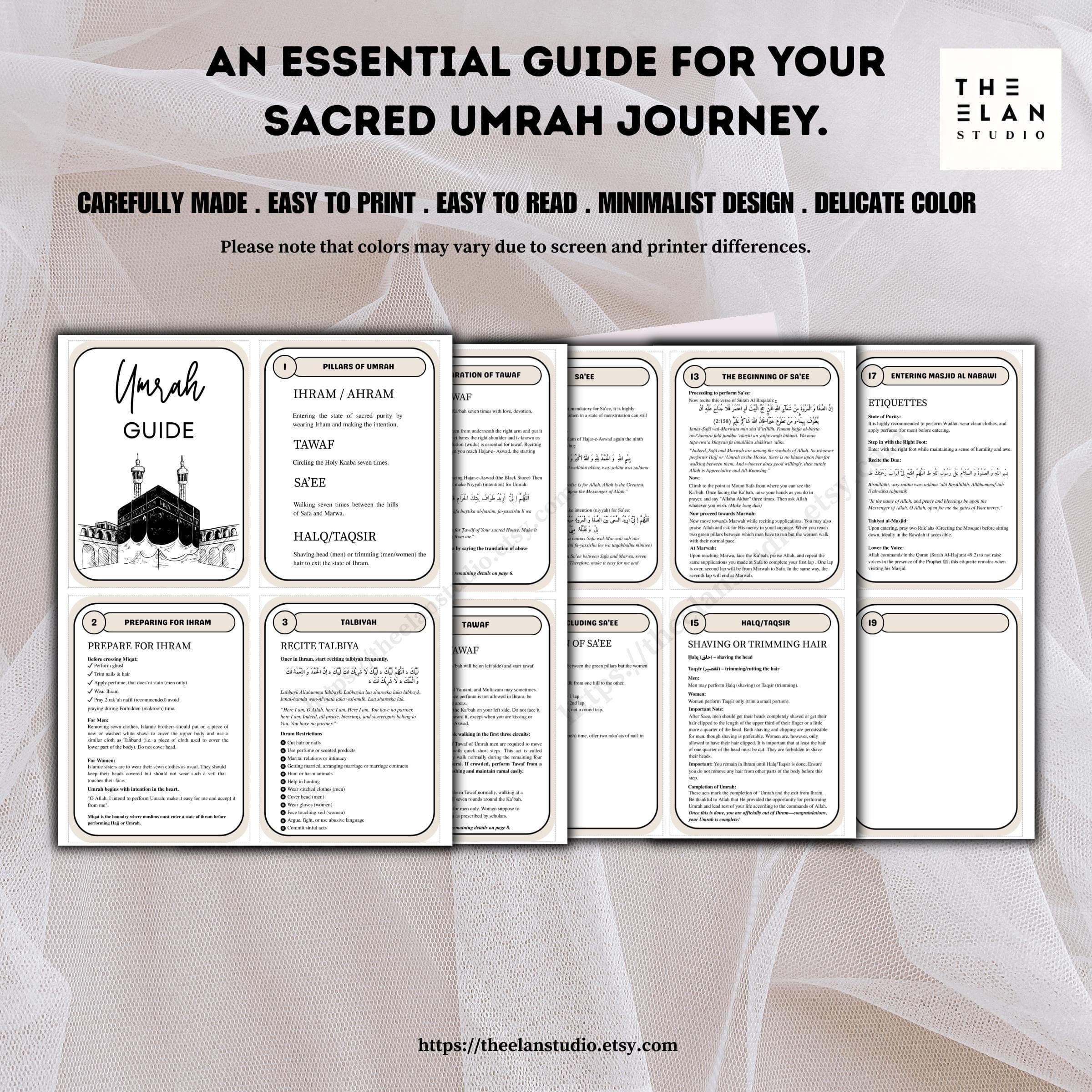 Umrah Guide Flashcards: Step-by-Step Pilgrimage Dua Cards (PDF) - image 5
