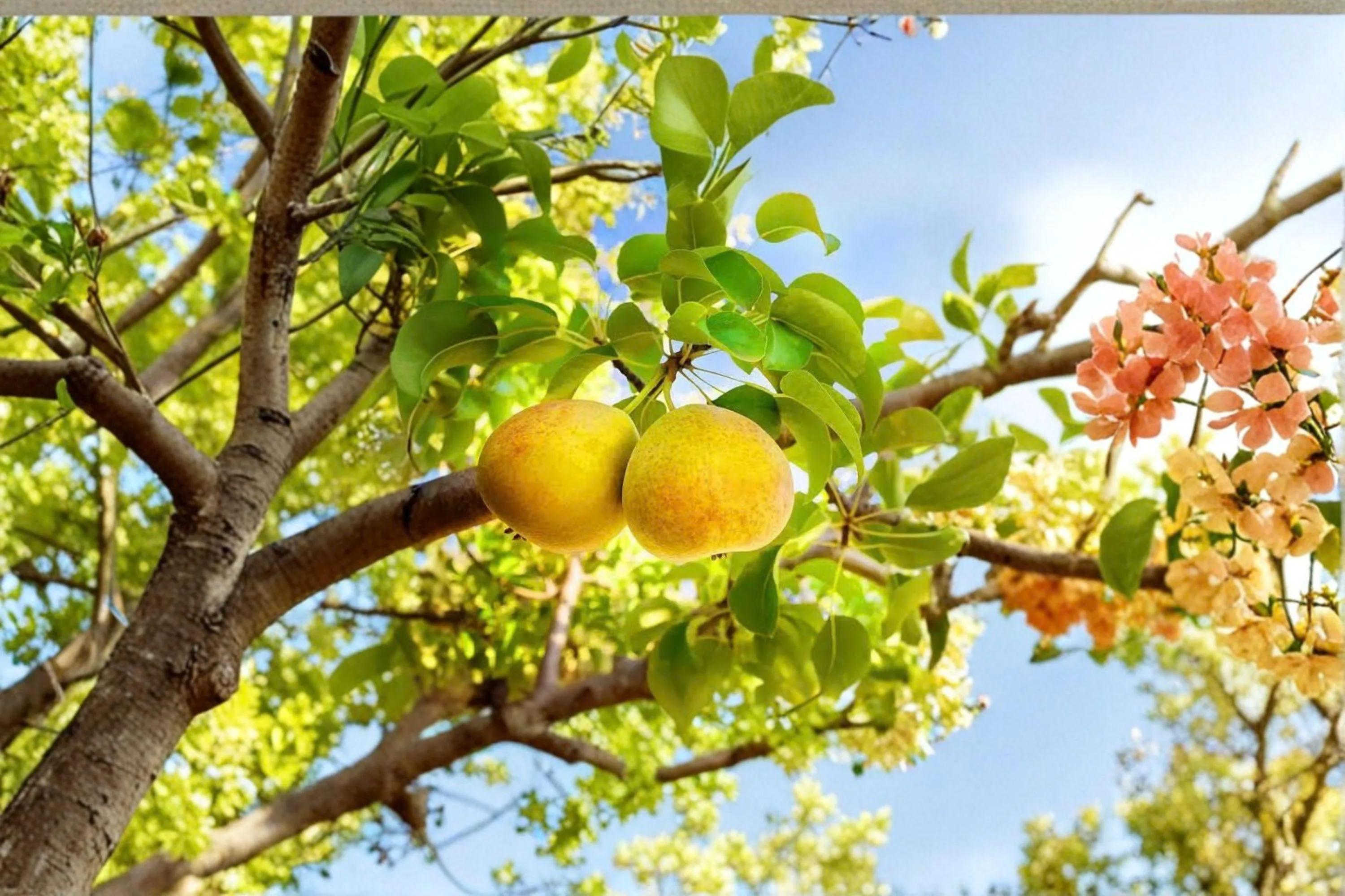 ORIENT Pear Tree – 8–9 Ft Live Plant | Sweet Juicy Fruit Tree for Orchard