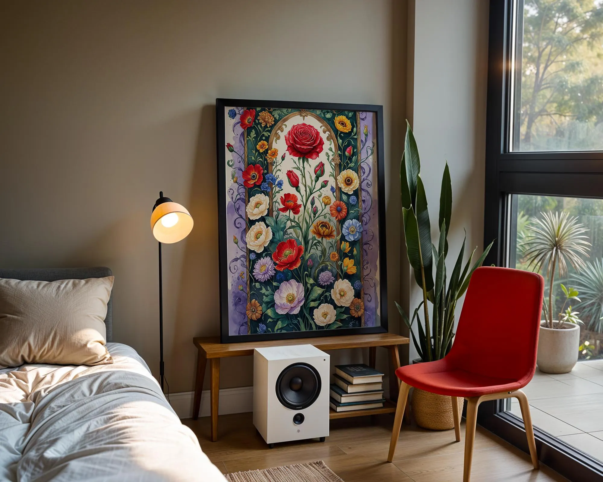 Botanical William Morris Style Poster – Vintage Floral Tapestry | Rose Print | Bedroom Decor| Home Decor Print (Digital Download)