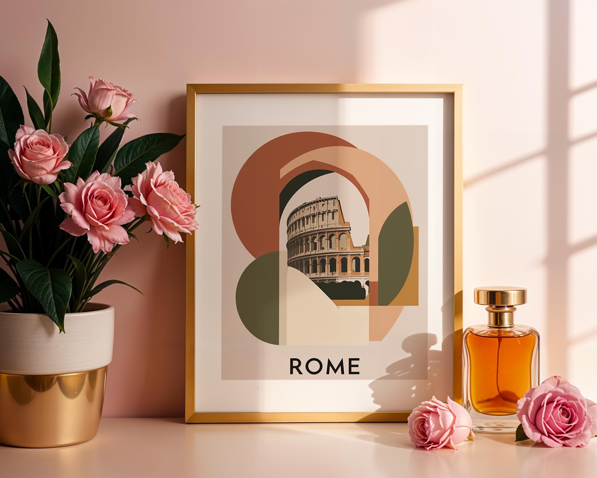 Travel Poster | Wall Art | Rome Minimalist Travel Poster | Instant printable