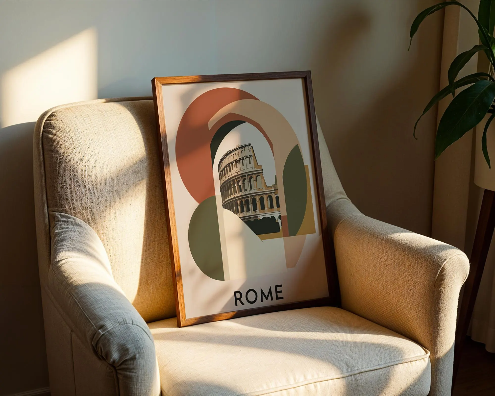 Travel Poster | Wall Art | Rome Minimalist Travel Poster | Instant printable