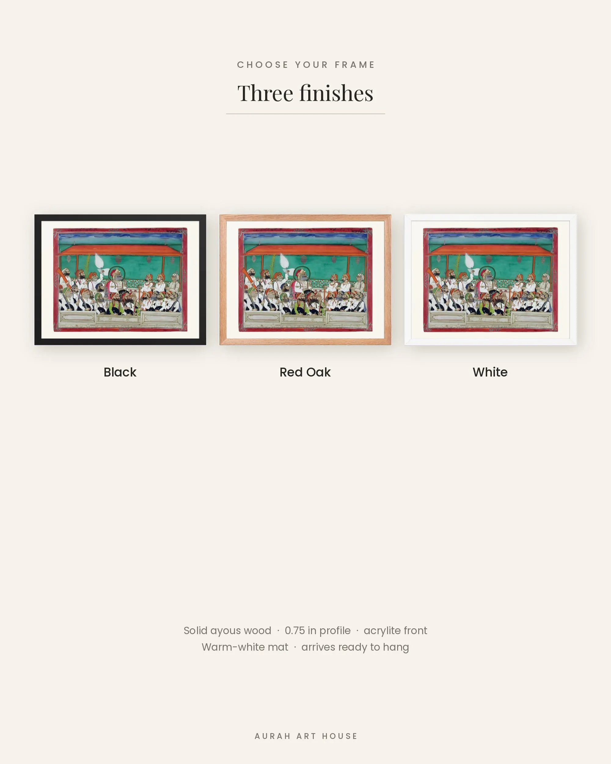 Rajput King Durbar Painting, Indian Miniature Canvas Print, Restored Royal Court Art - image 5