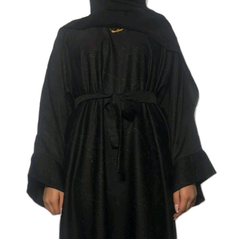 Yana Jacquard Winter Abaya, Thick Fabric, 3 Piece Set, Elegant Design, Comfortable Wear - image 4