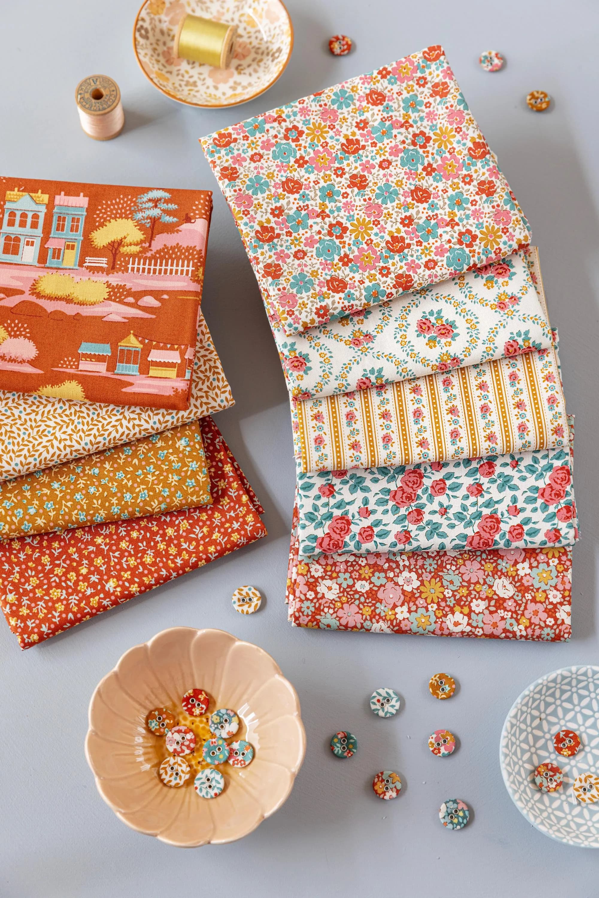 Village Life Collection | Esther Warm Cream | Tilda Fabrics | 26-801 | sold by 1/4 yard, cut continuous - image 3
