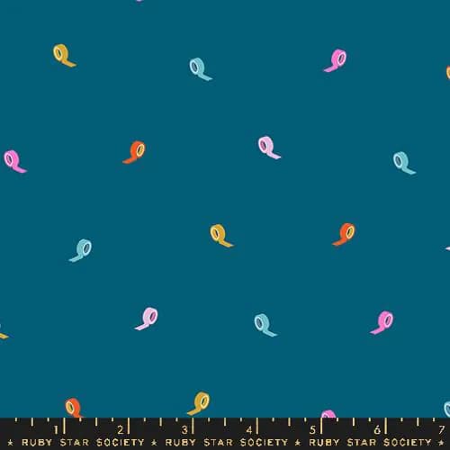 Washi Plus in Teal | Ruby Star Society Moda Fabrics | 25-180