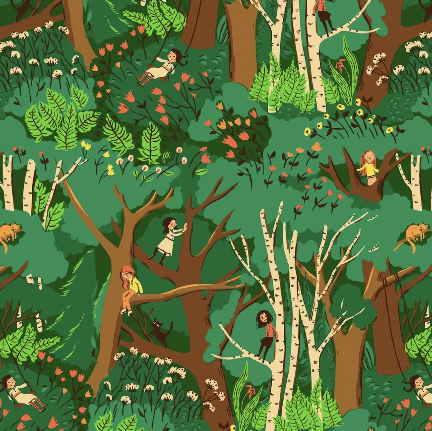 Heather Ross Favorites | Jade Climbing Trees | 26-6107