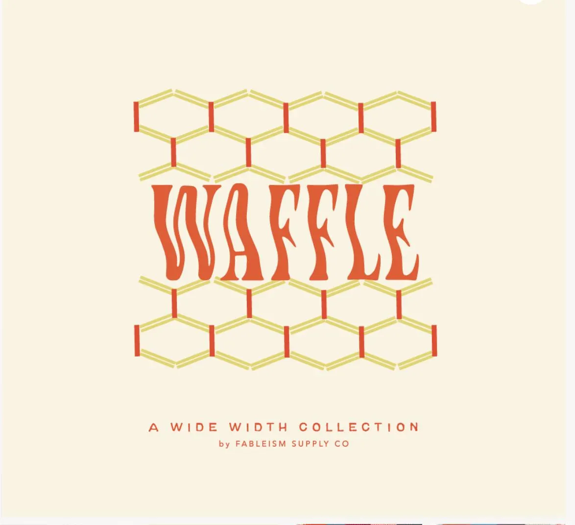 Waffle Happy Checkers in Sorbet | Fableism | 26-8129 | sold by 1/4 yard, cut continuous - image 5
