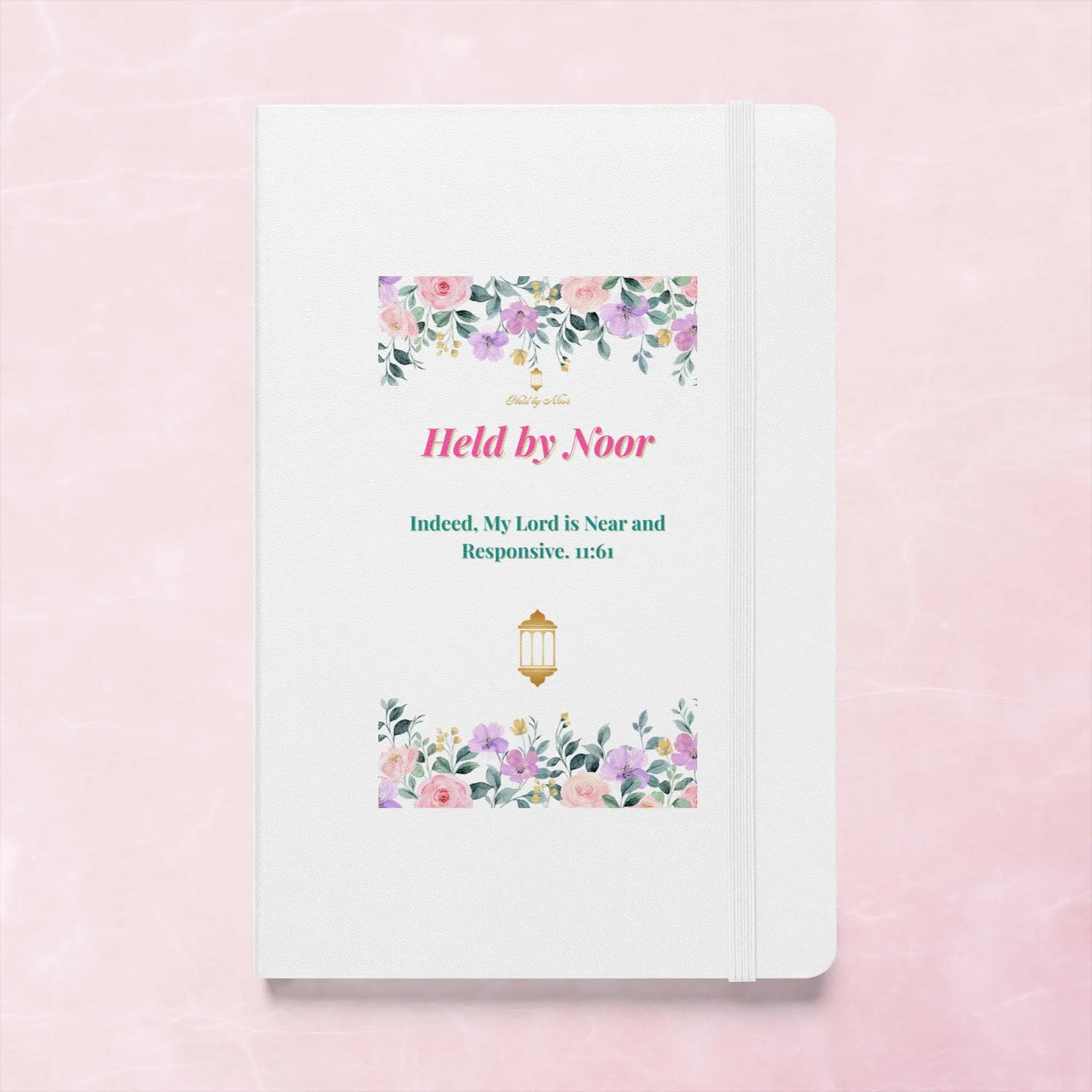 Hardcover bound notebook