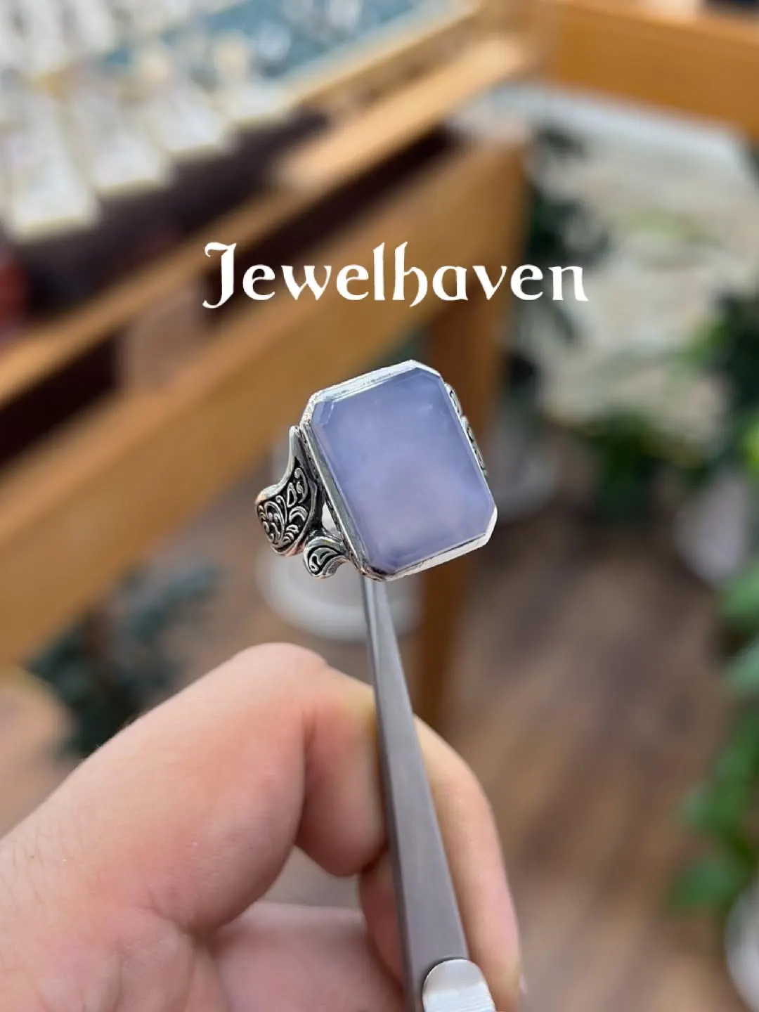 Men's Purple Agate Statement Ring | 925 Sterling Silver Cabochon Original Aqeeq | Beautiful Engraving - image 5