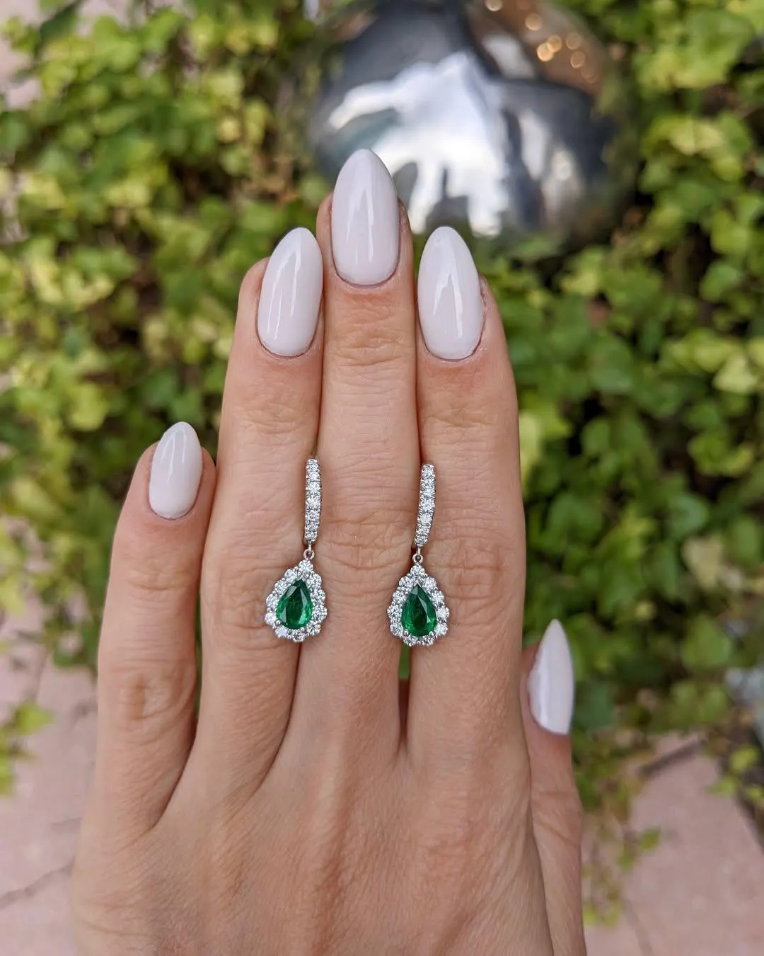 Original Emerald Earrings | Genuine Green Gemstone Jewelry | December Birthstone Gift for Women - image 4