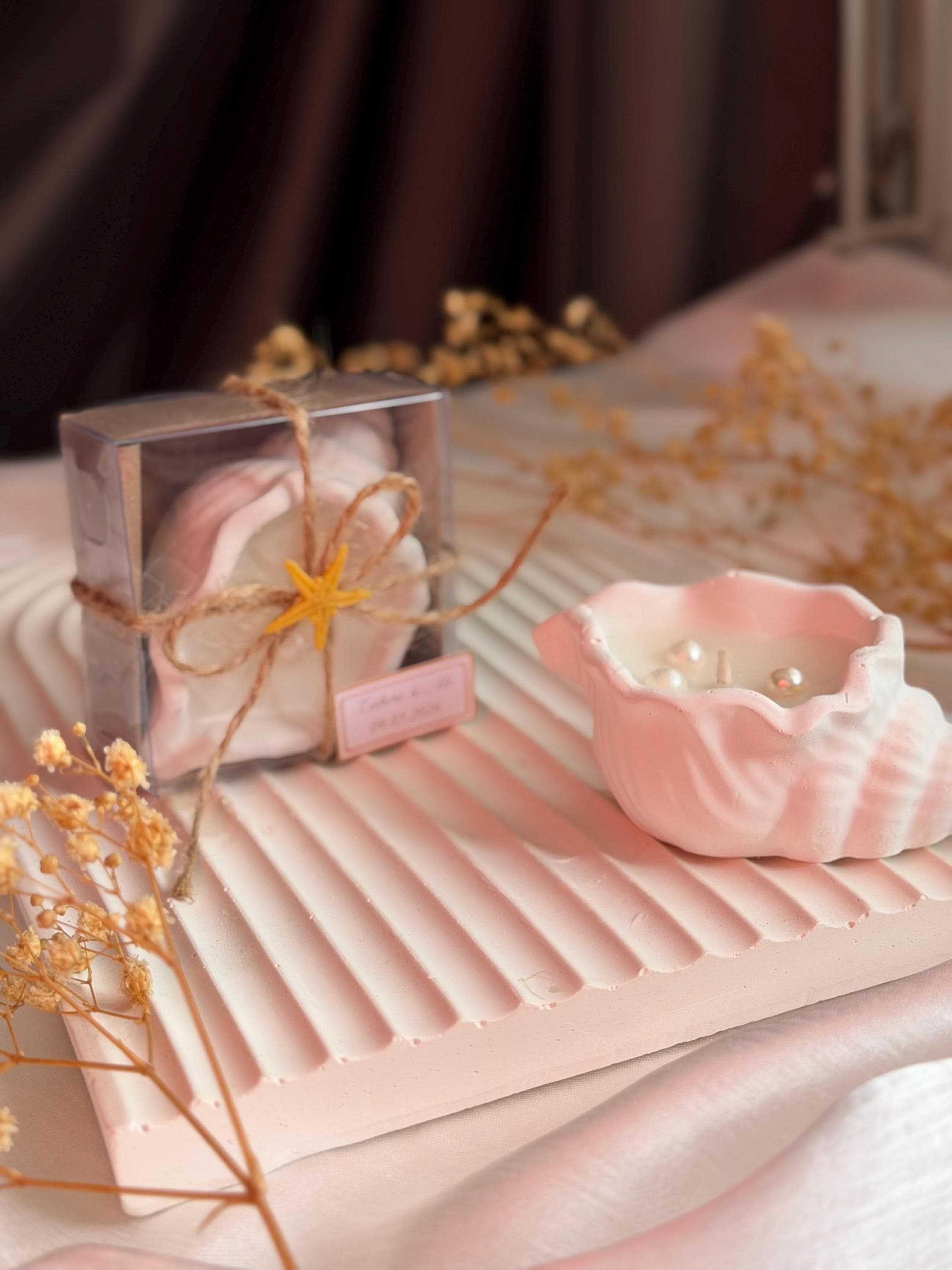 Seashell Candle Wedding Favor, Personalized Luxury Guest Favors, Bridal Shower Favors, White Wedding Favors, Cute Candle Favors, Custom Gift