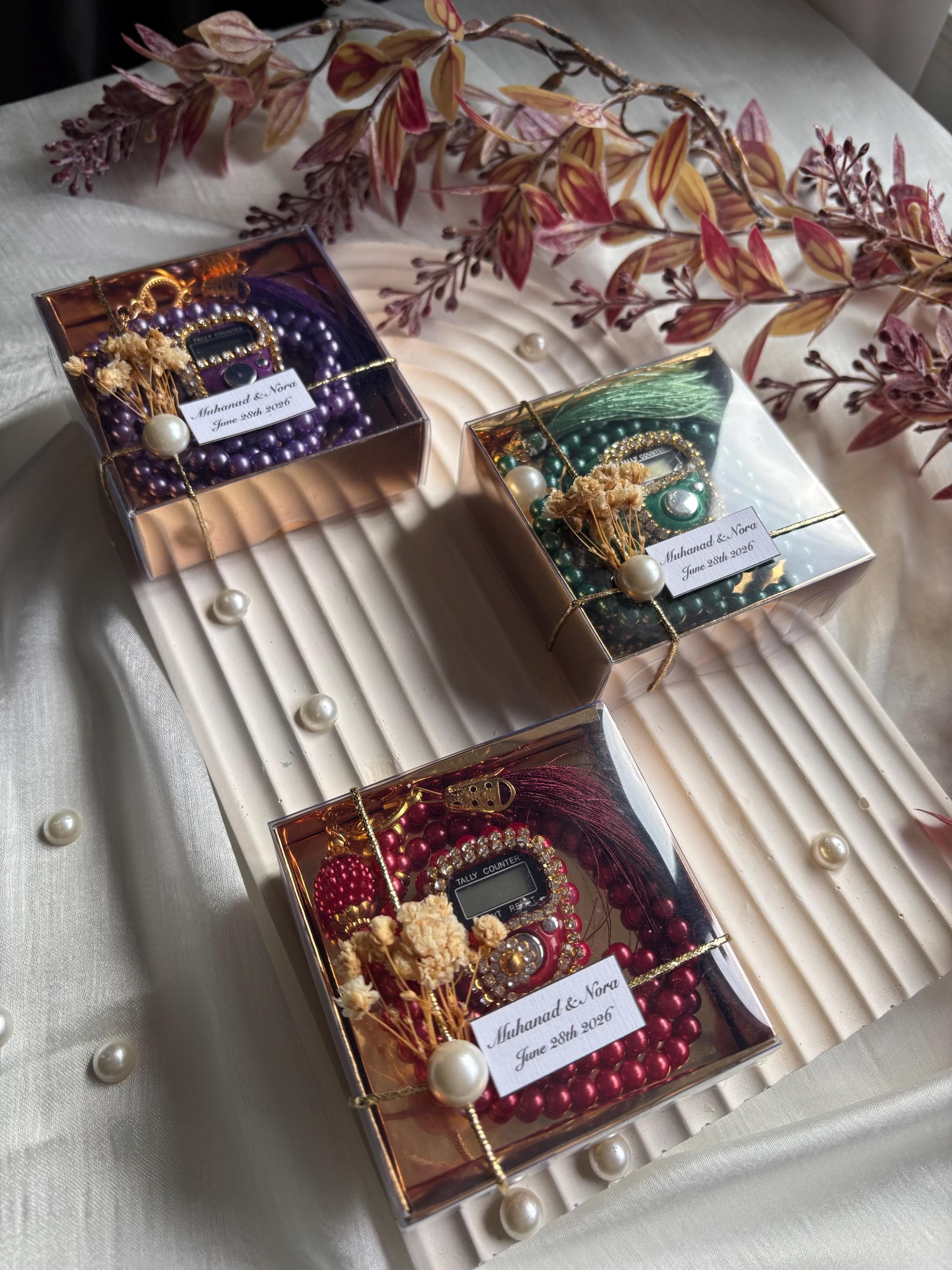 Digital Tasbih Wedding Favors, Muslim Wedding Favor, Nikkah Gift, Ramadan Eid Gift, Umrah Hajj Favors, Islamic Gift Set, Finger Counter,