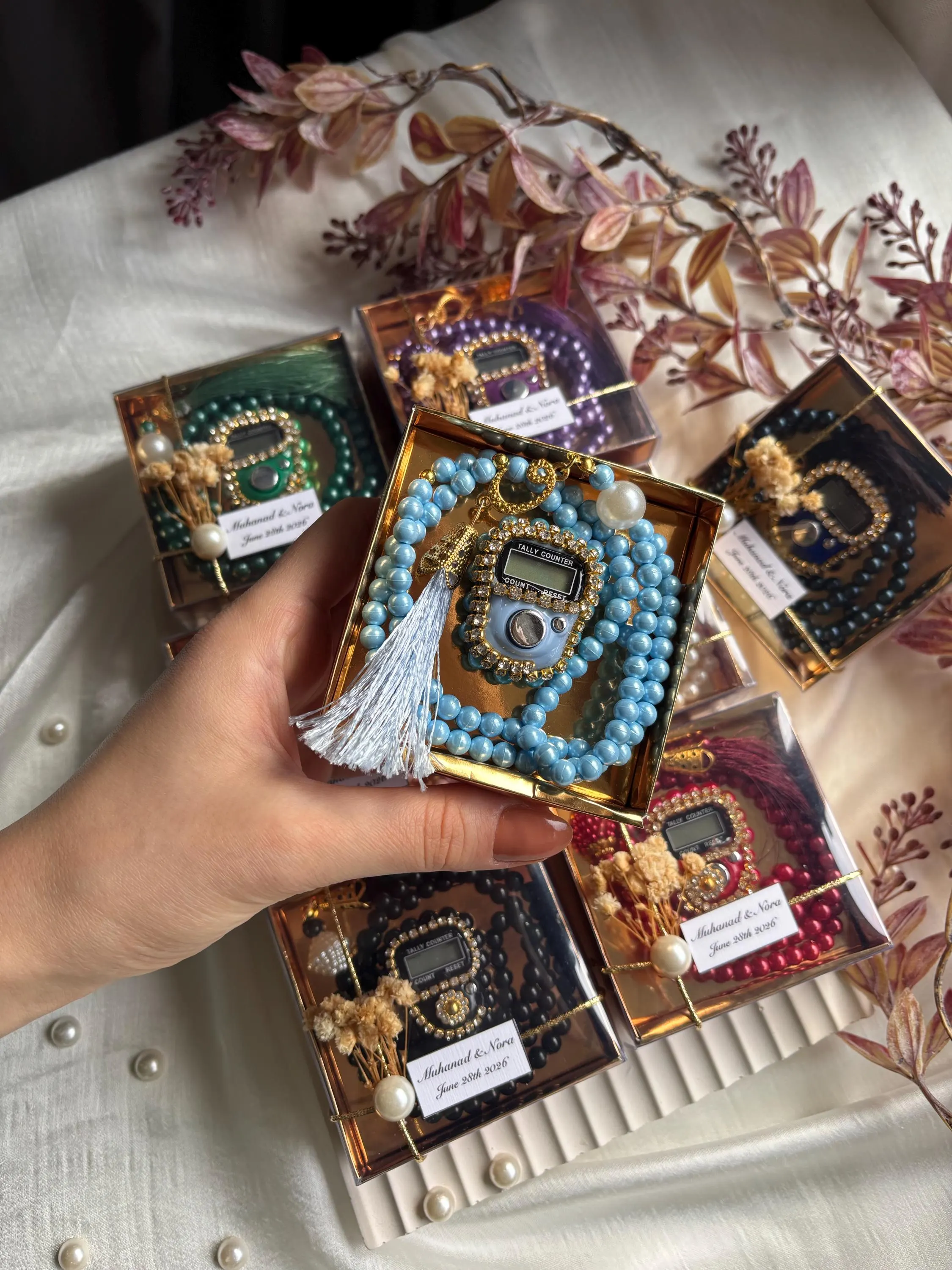 Digital Tasbih Wedding Favors, Muslim Wedding Favor, Nikkah Gift, Ramadan Eid Gift, Umrah Hajj Favors, Islamic Gift Set, Finger Counter