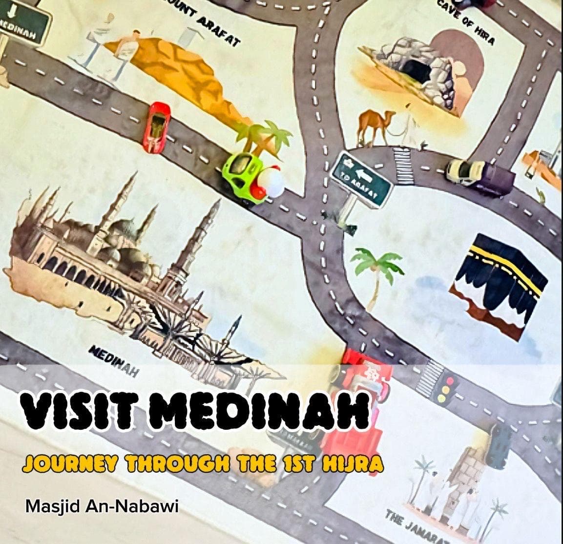 Kids Islamic Play Mat Educational Game Soft Carpet Cars Islam Gift Ramadhan Eid Gift Baby Gift - image 5