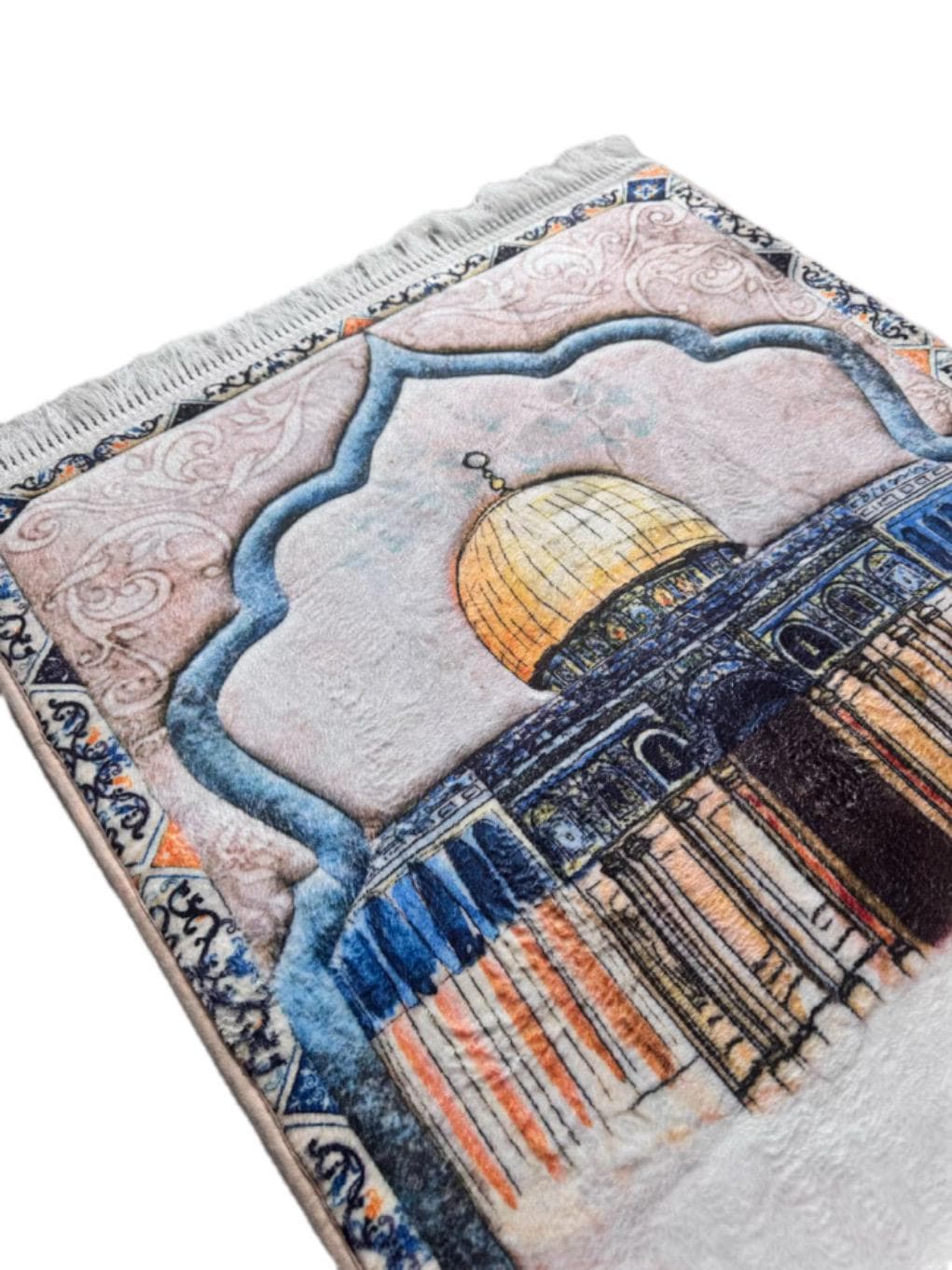 Al Aqsa Design Prayer Mat | Velvety Soft, Padded Islamic Gift - image 5