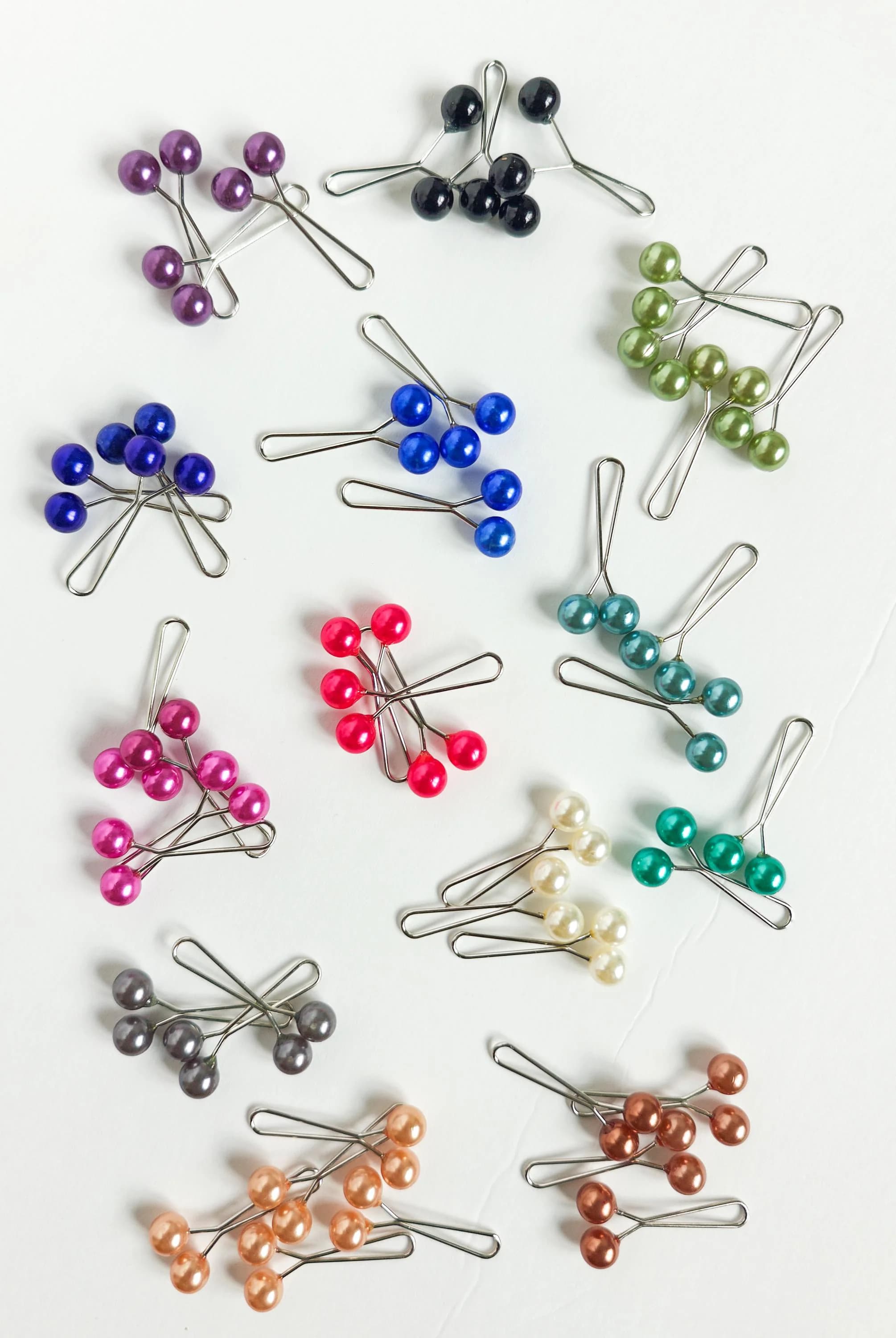 Hijab Pins, Grip Pins, Colorful slide Pins Hijab Faux Pearl Pins Snag free Turkish Hijab Pins pack of 10